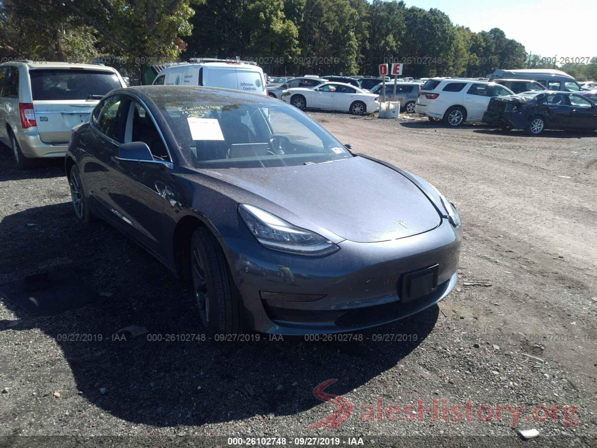 5YJ3E1EB0KF465011 2019 TESLA MODEL 3