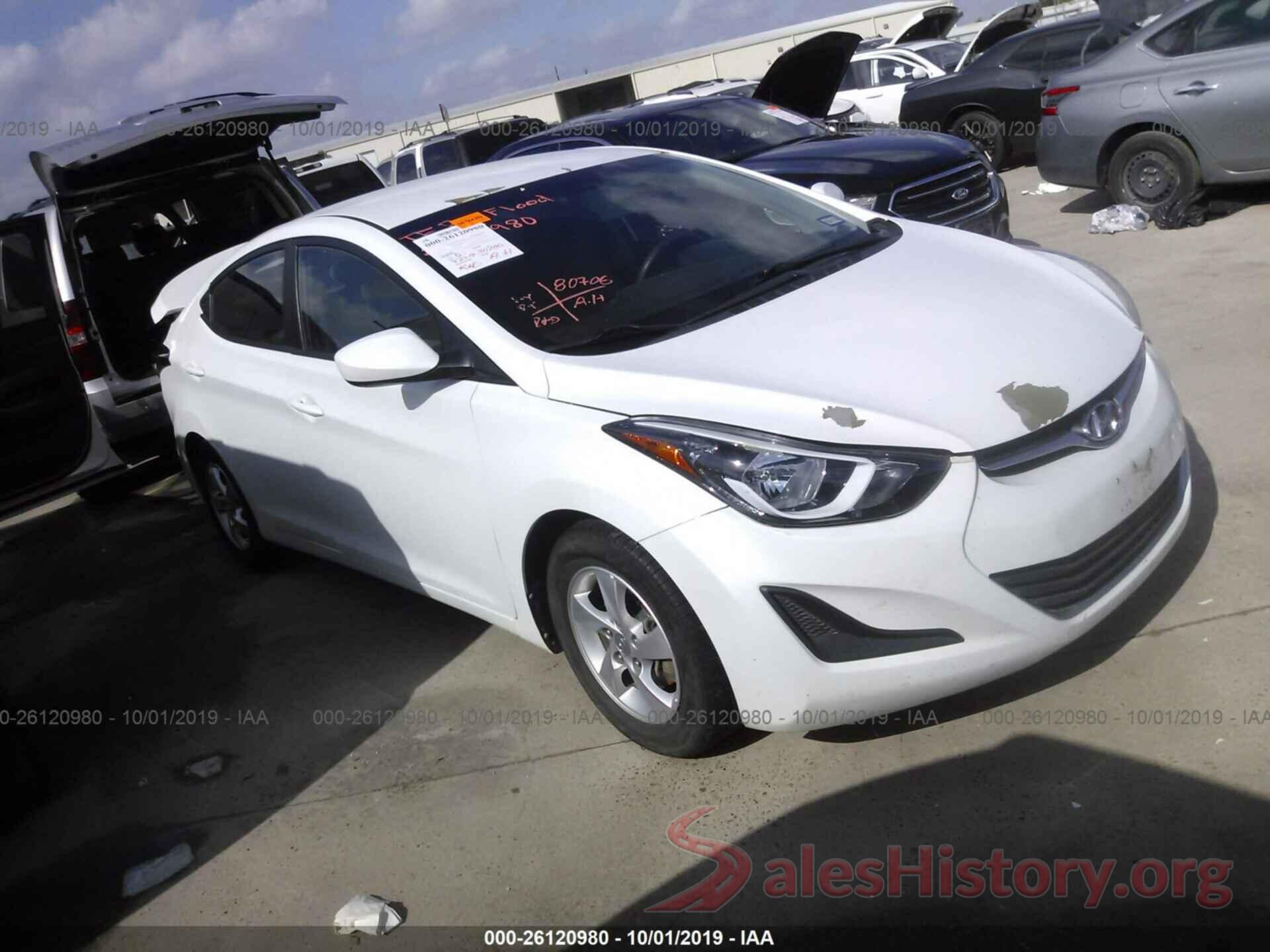 5NPDH4AE0FH578736 2015 HYUNDAI ELANTRA