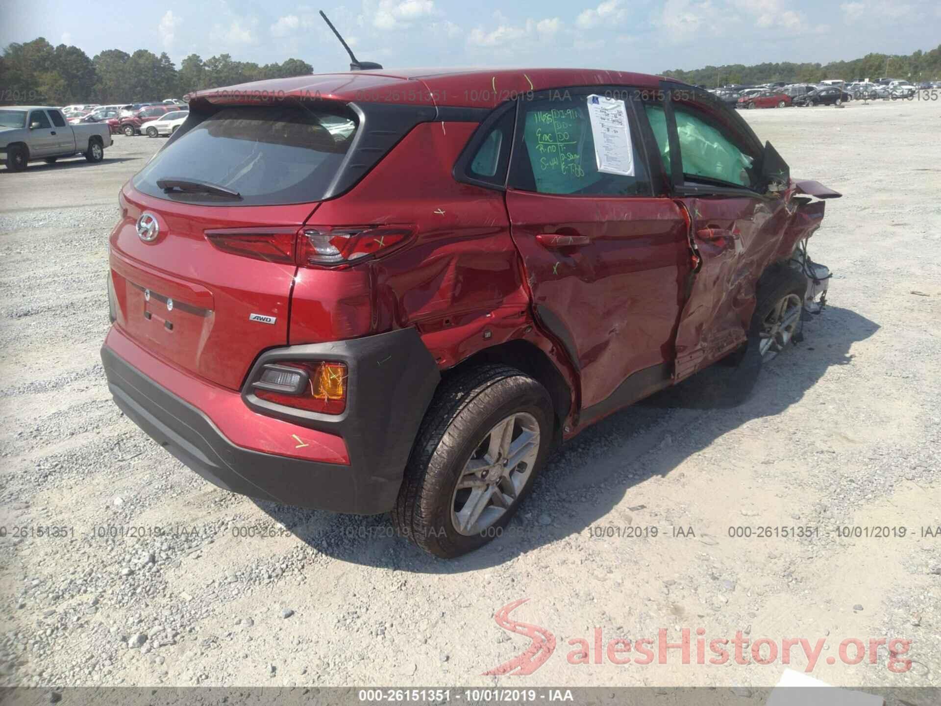 KM8K1CAA4KU303367 2019 HYUNDAI KONA