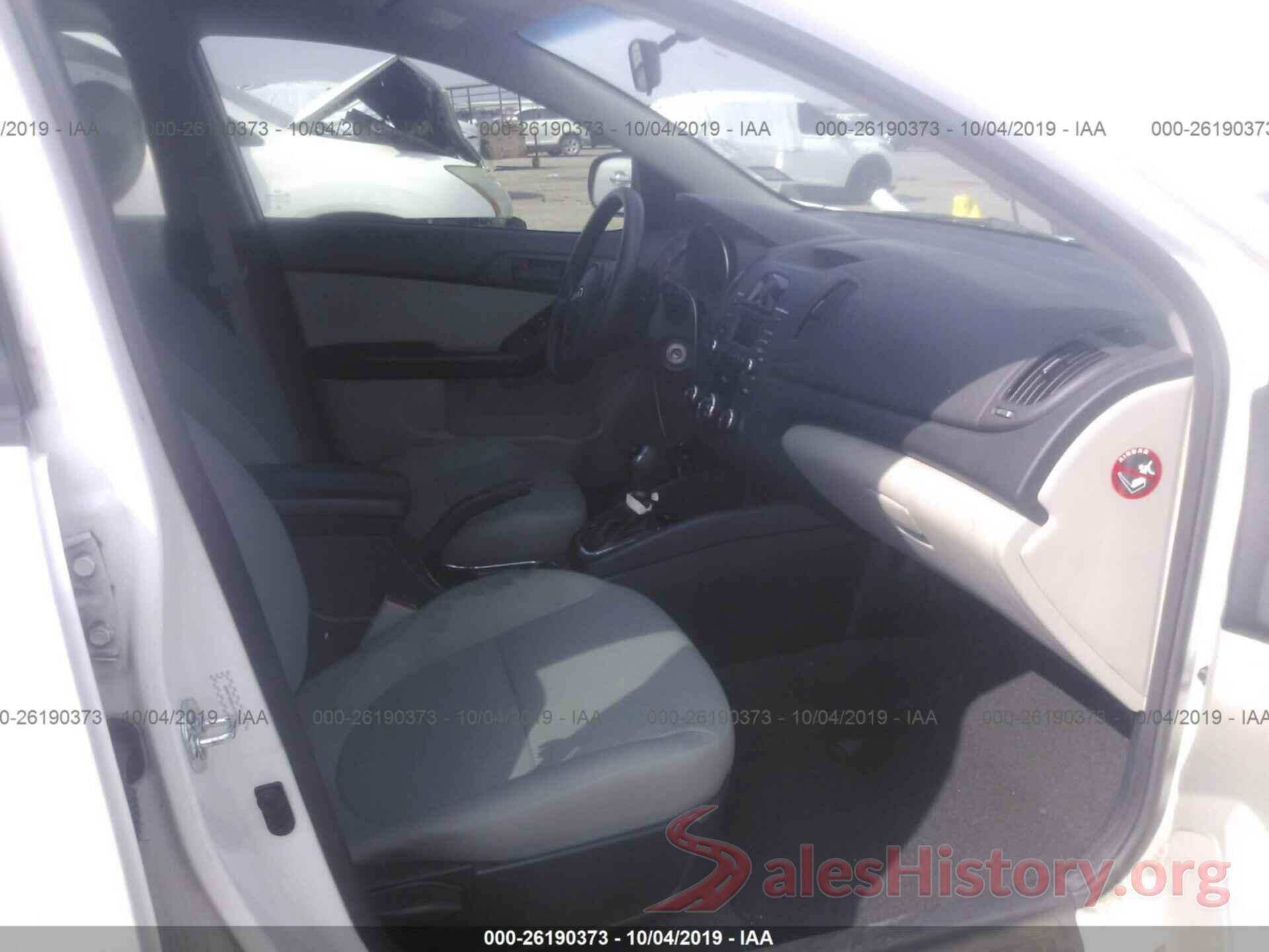 KNAFU4A27C5560804 2012 KIA FORTE