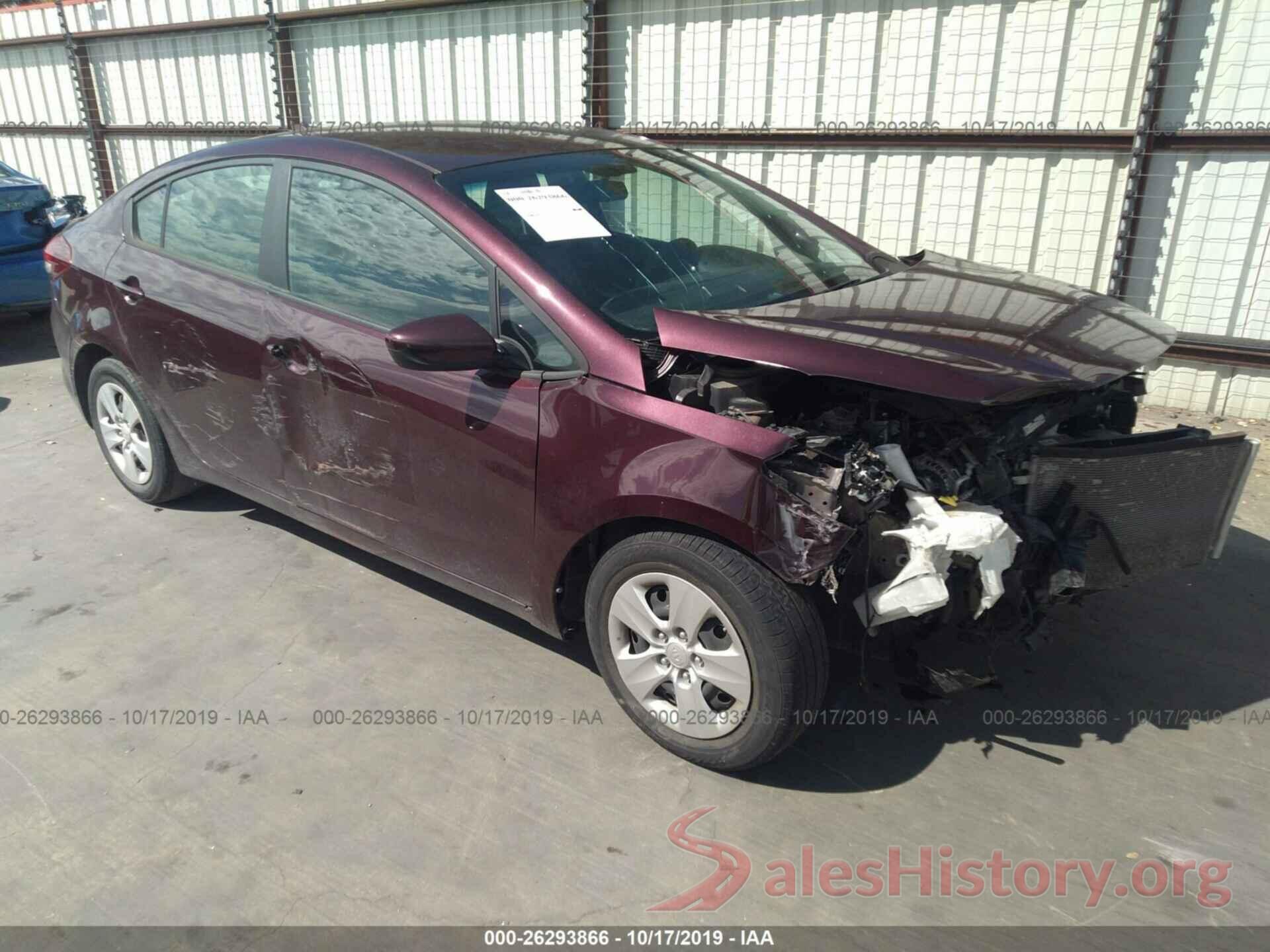 3KPFK4A7XHE058210 2017 KIA FORTE