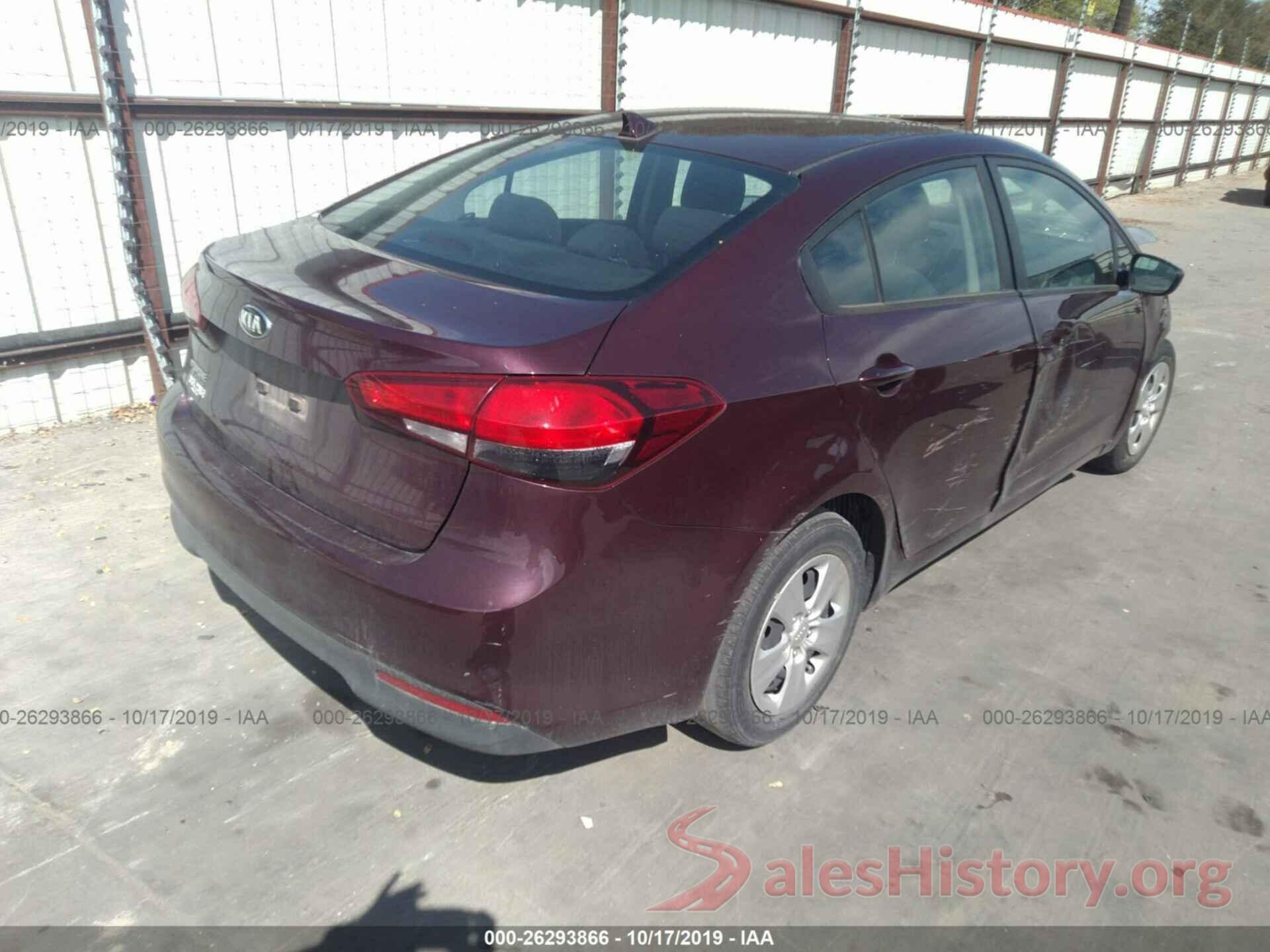 3KPFK4A7XHE058210 2017 KIA FORTE