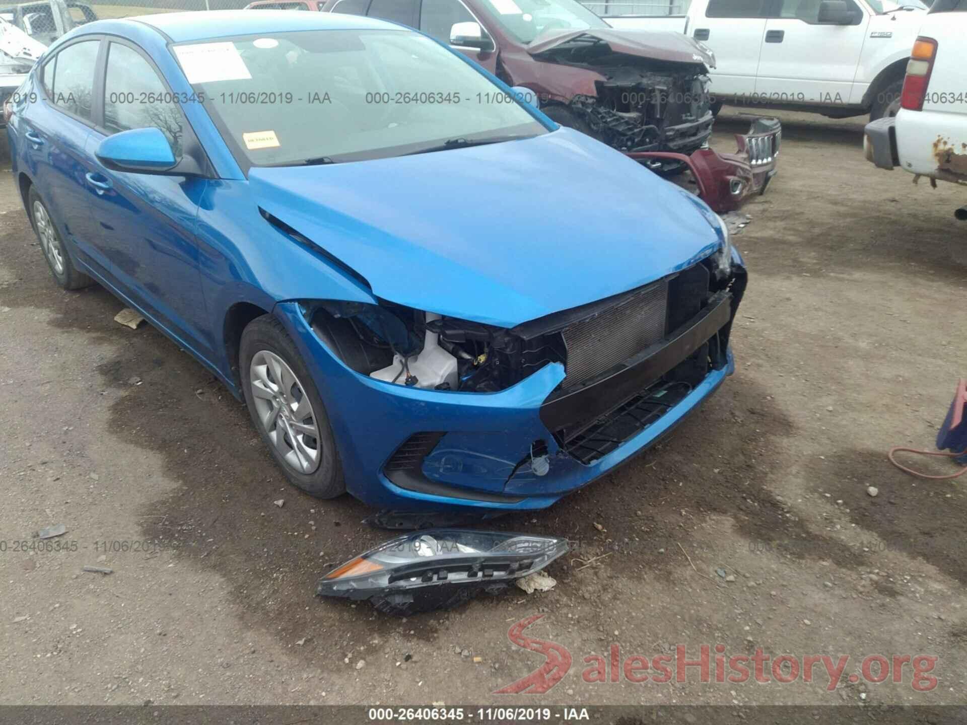 KMHD74LF4HU188901 2017 HYUNDAI ELANTRA