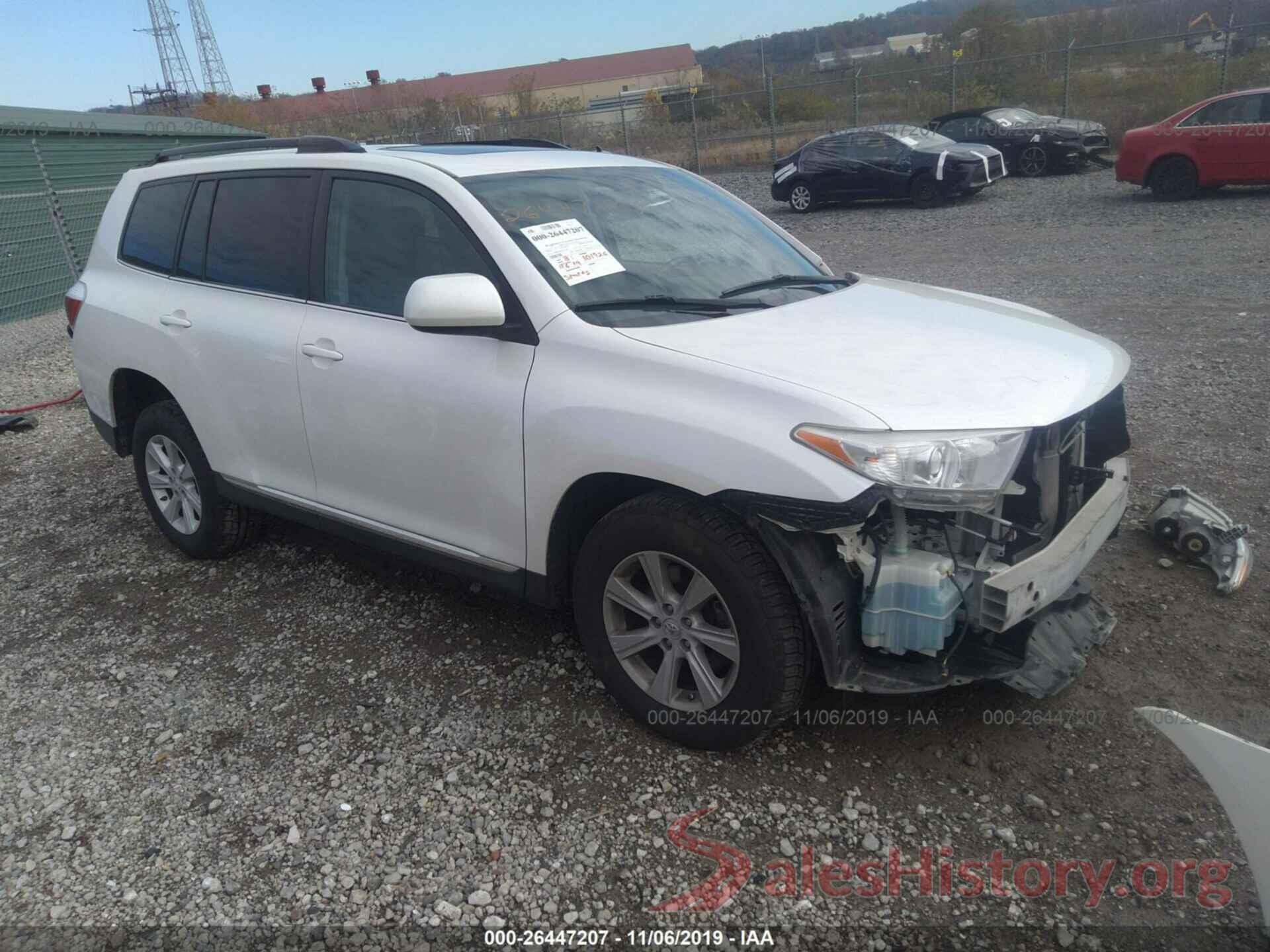 5TDBK3EH4CS151007 2012 TOYOTA HIGHLANDER