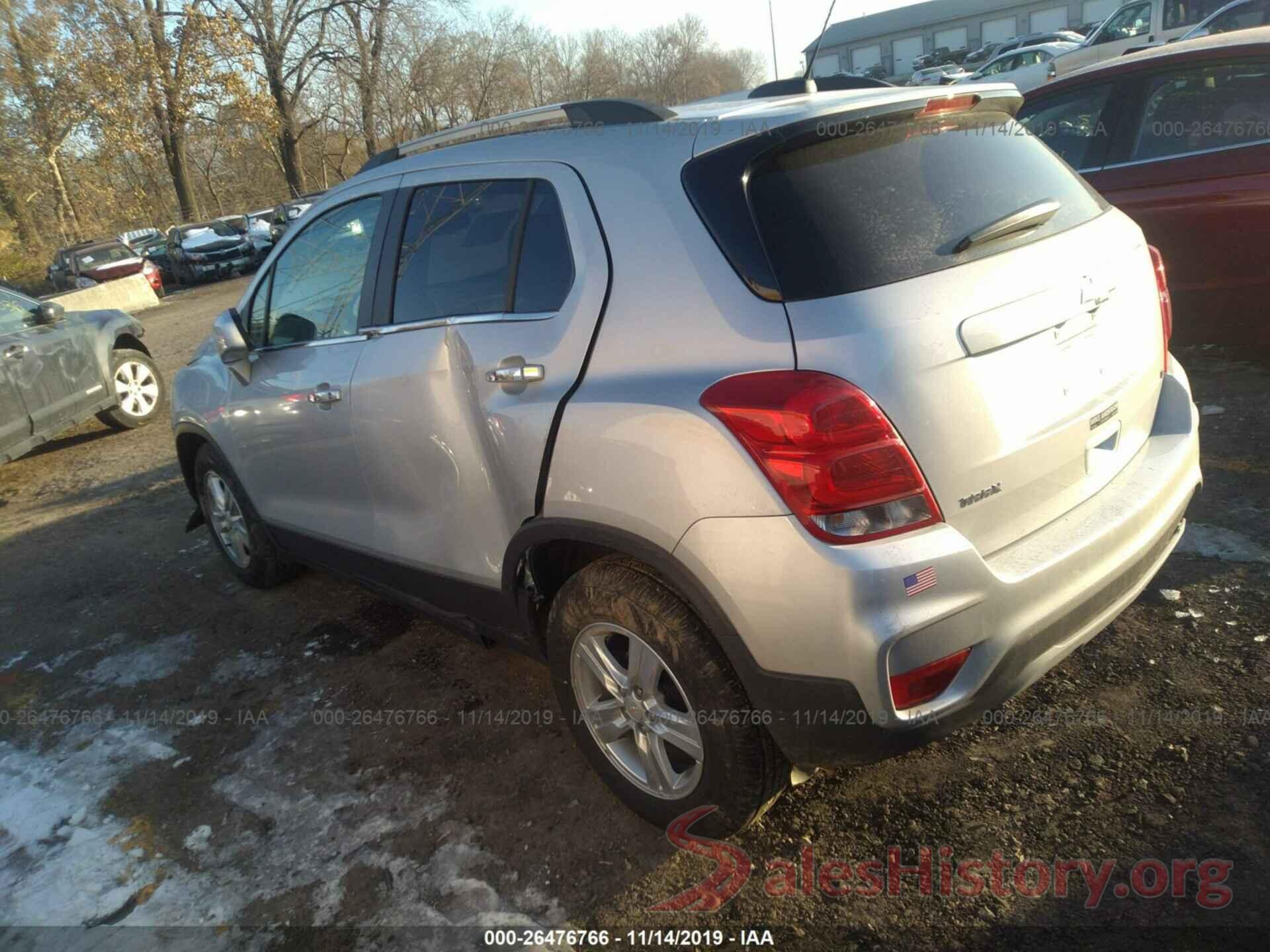 3GNCJLSB0KL130531 2019 CHEVROLET TRAX