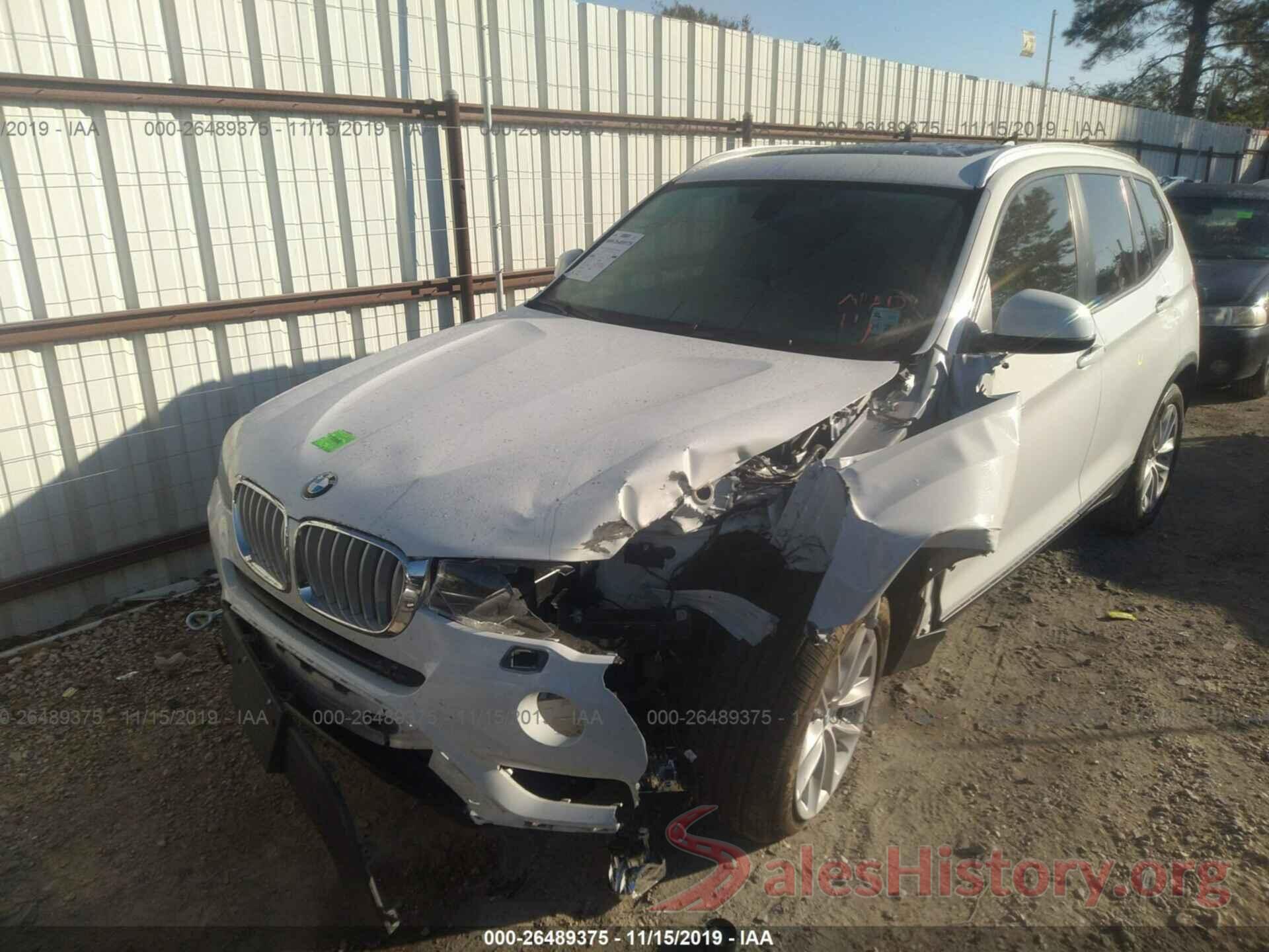 5UXWZ7C32H0V89755 2017 BMW X3