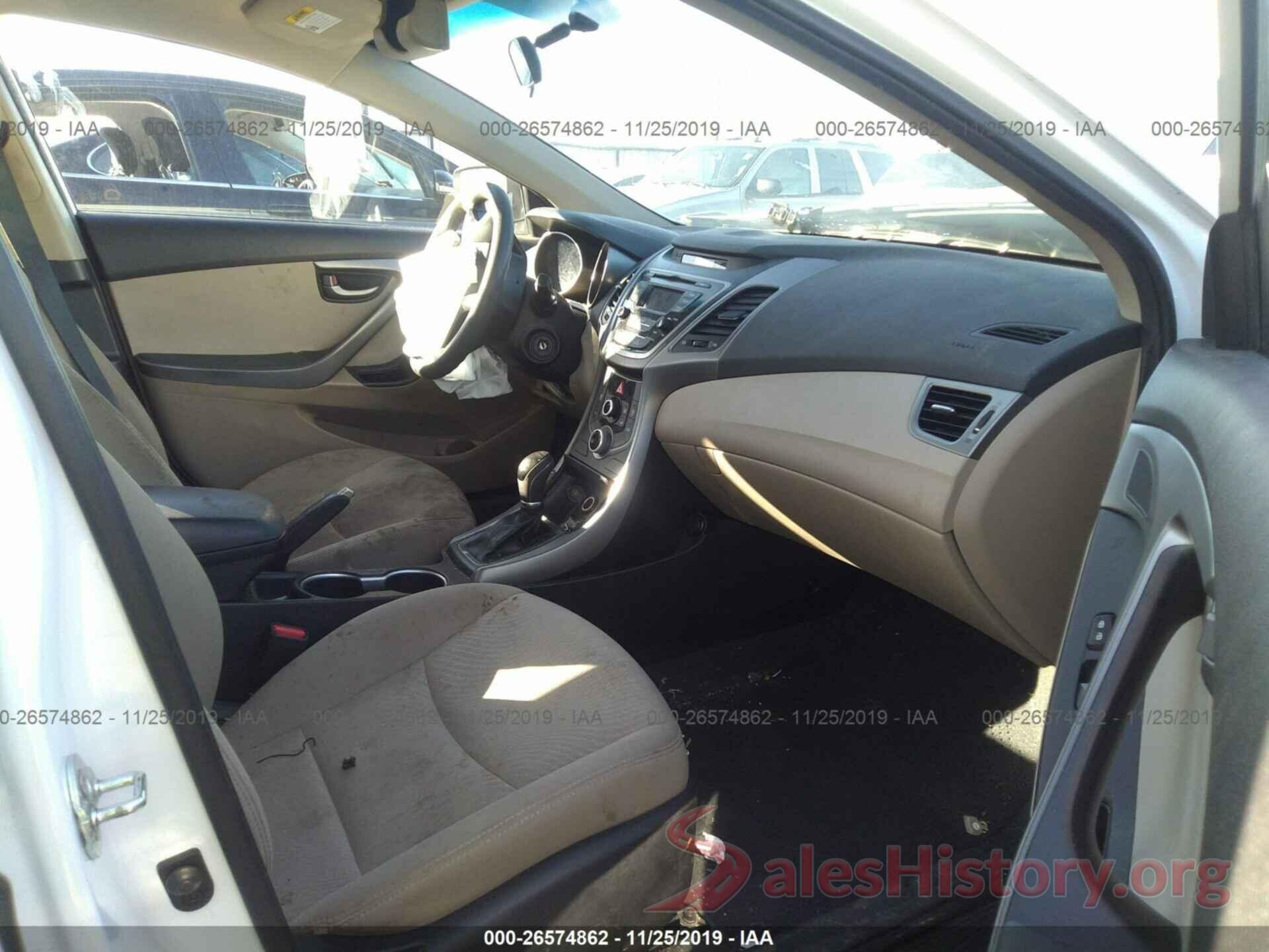 5NPDH4AE9GH680764 2016 HYUNDAI ELANTRA