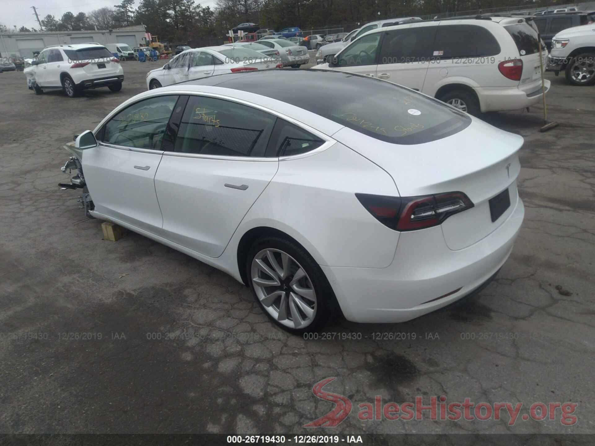 5YJ3E1EA9KF407552 2019 TESLA MODEL 3