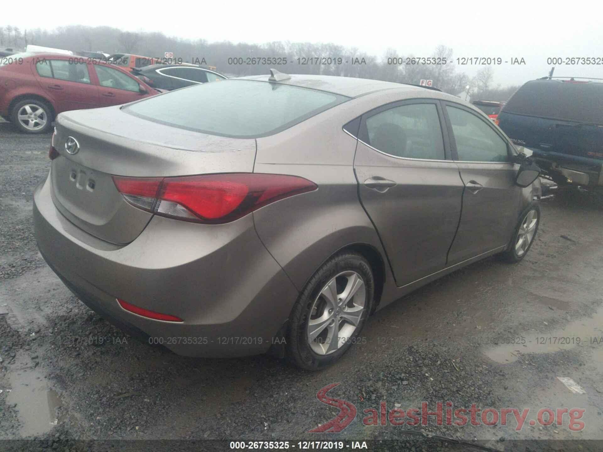 5NPDH4AEXGH714601 2016 HYUNDAI ELANTRA