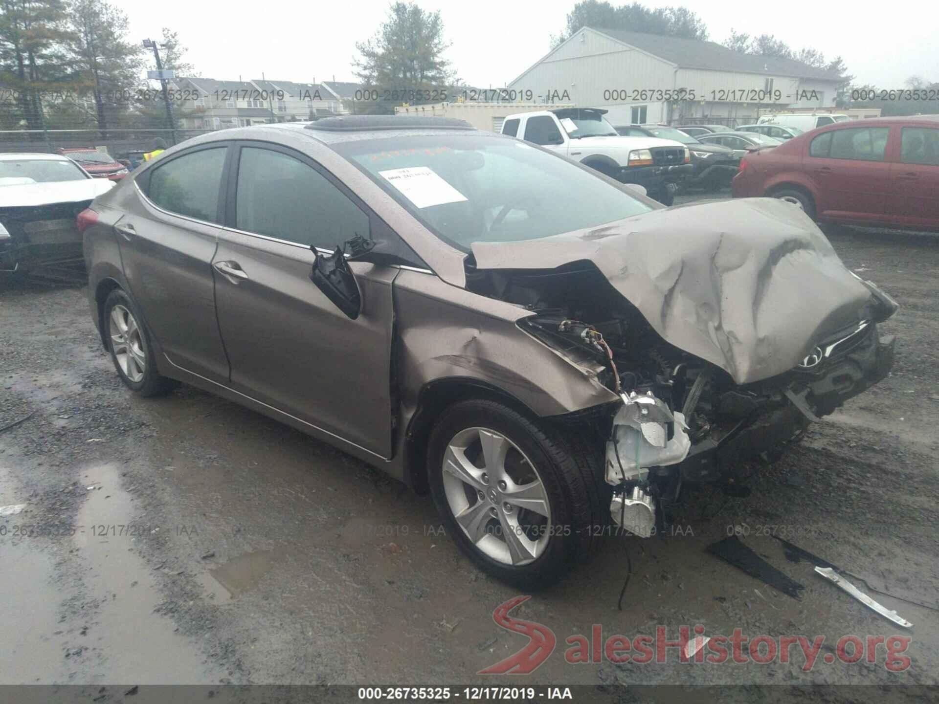 5NPDH4AEXGH714601 2016 HYUNDAI ELANTRA