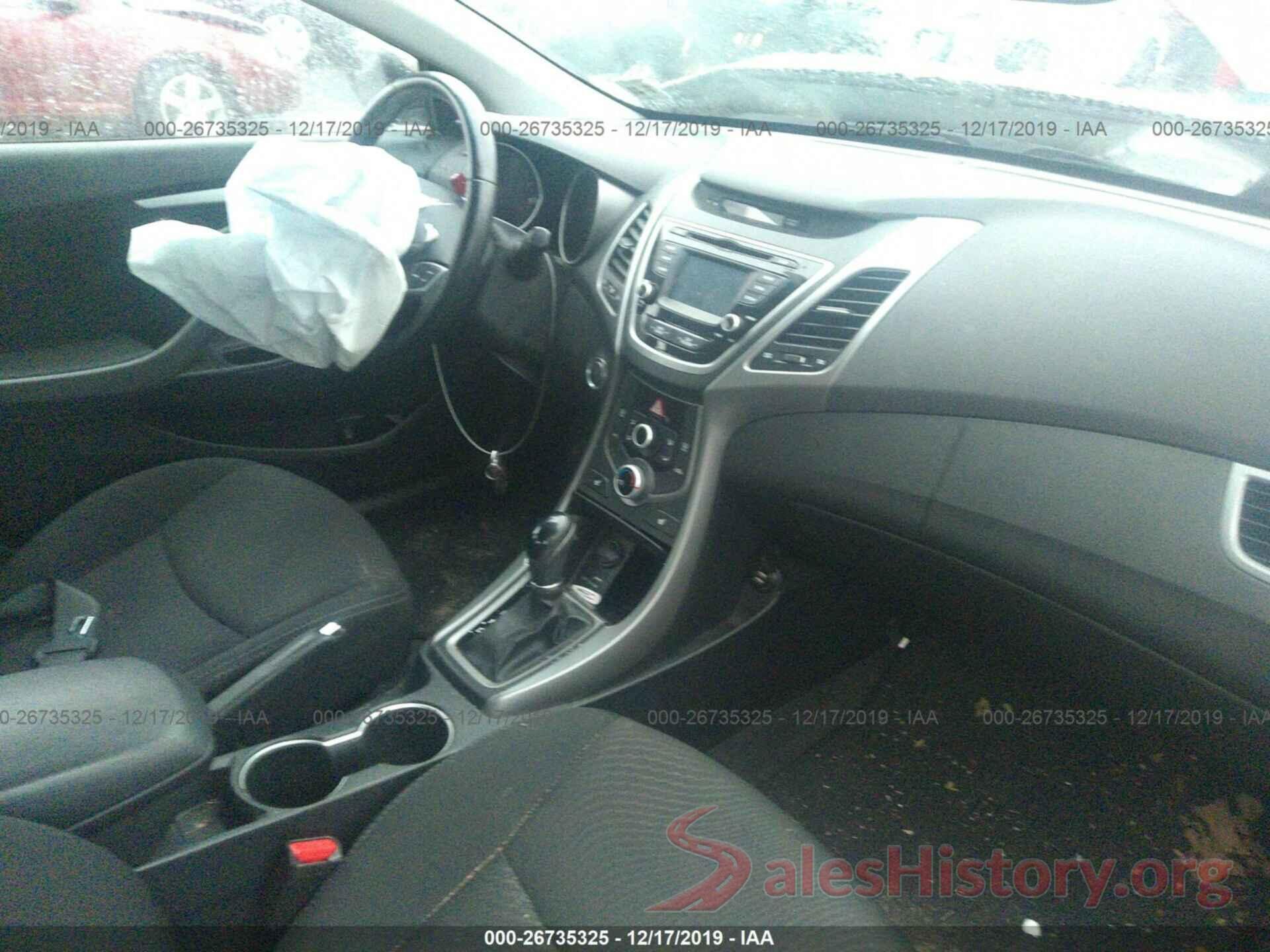 5NPDH4AEXGH714601 2016 HYUNDAI ELANTRA