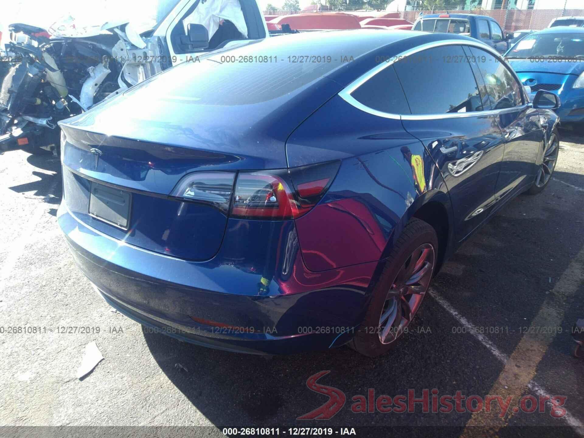 5YJ3E1EA0KF400991 2019 TESLA MODEL 3