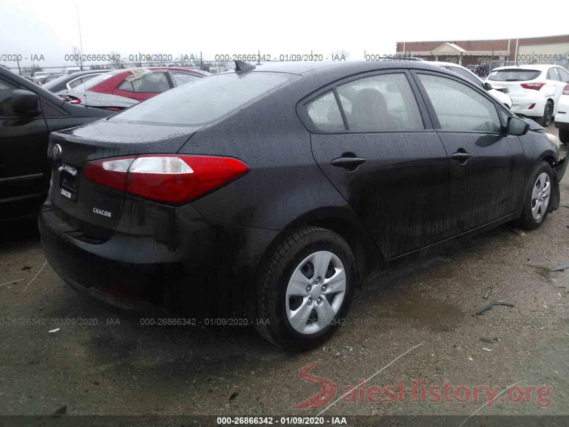 KNAFK4A67G5559019 2016 KIA FORTE