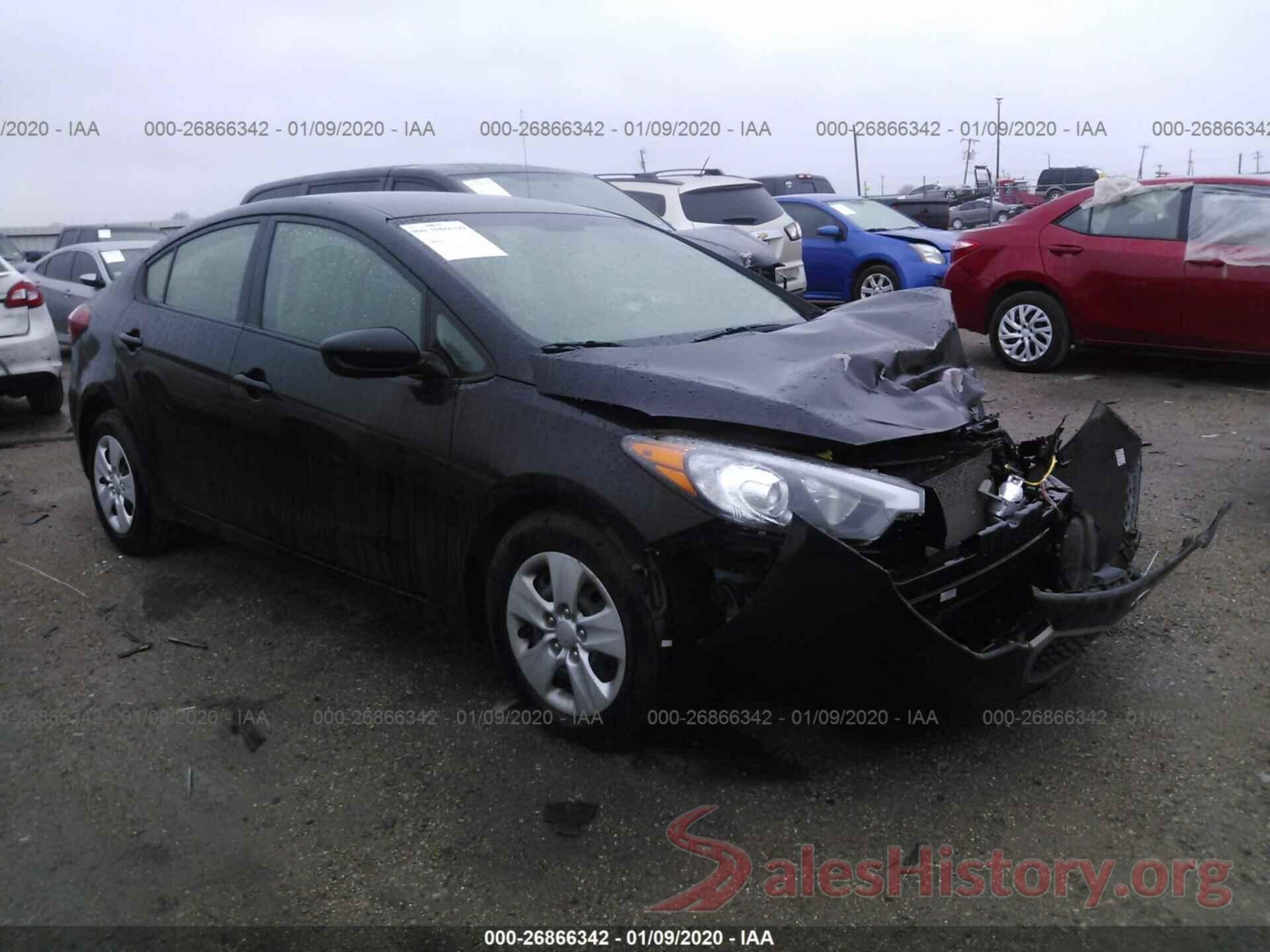 KNAFK4A67G5559019 2016 KIA FORTE