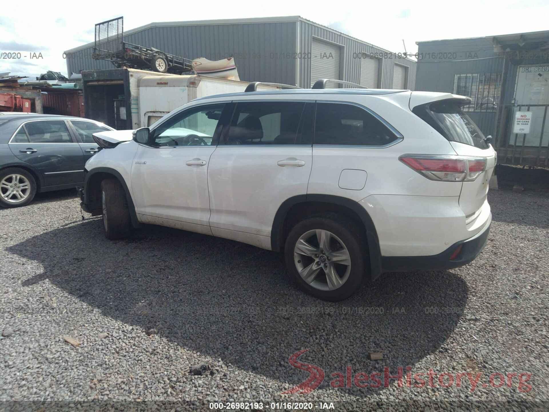 5TDDCRFH6GS014390 2016 TOYOTA HIGHLANDER