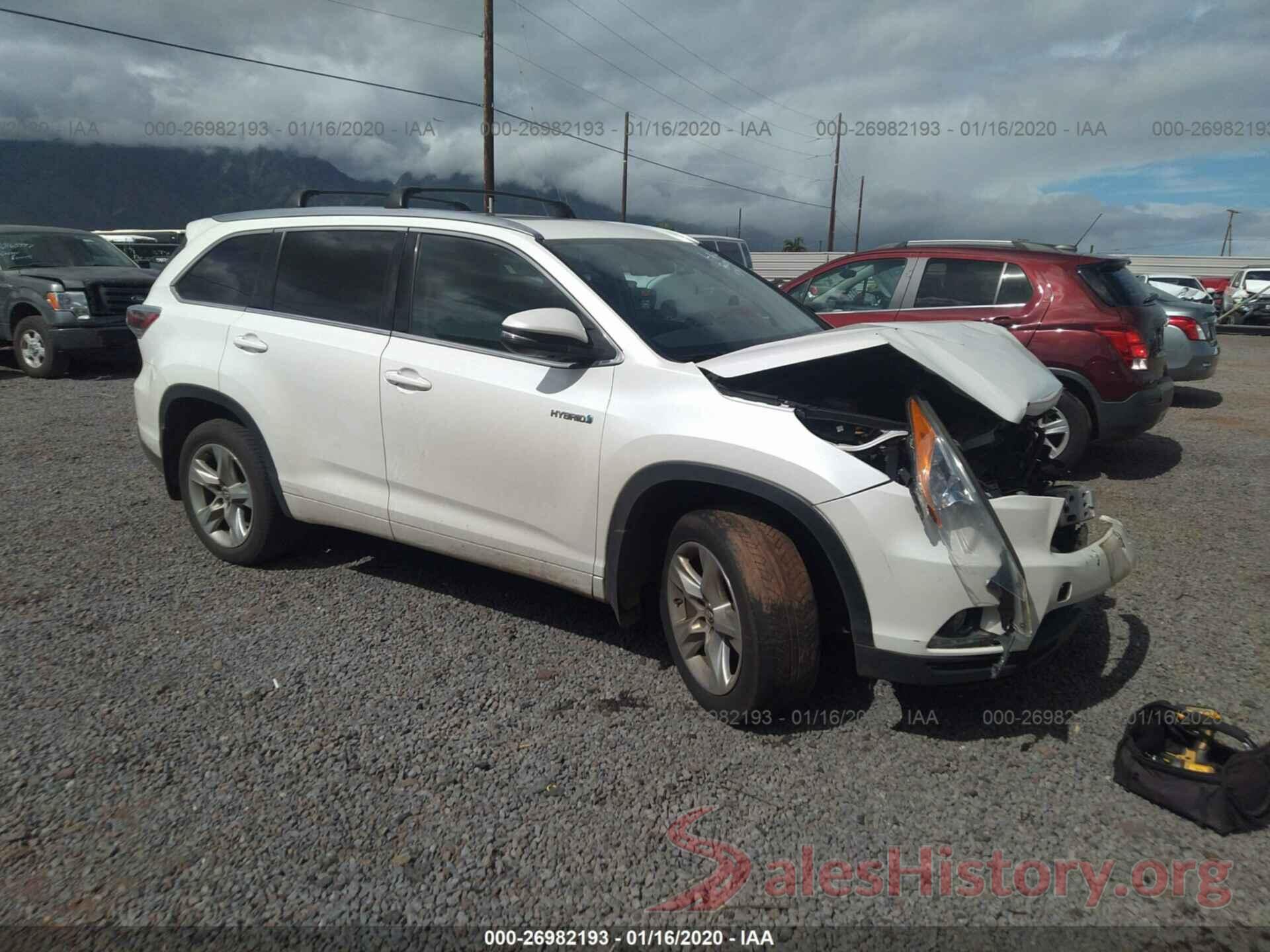 5TDDCRFH6GS014390 2016 TOYOTA HIGHLANDER