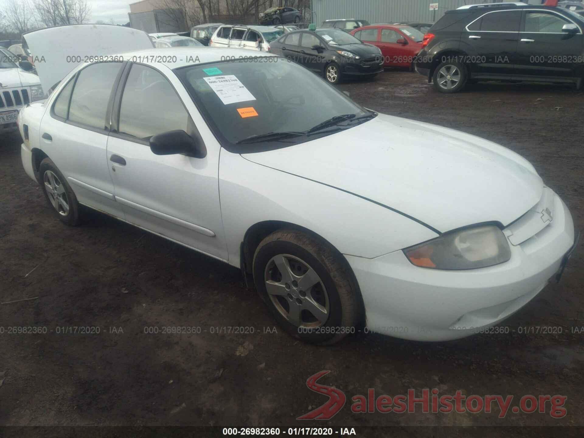 1FA6P8TH4H5306337 2003 CHEVROLET CAVALIER