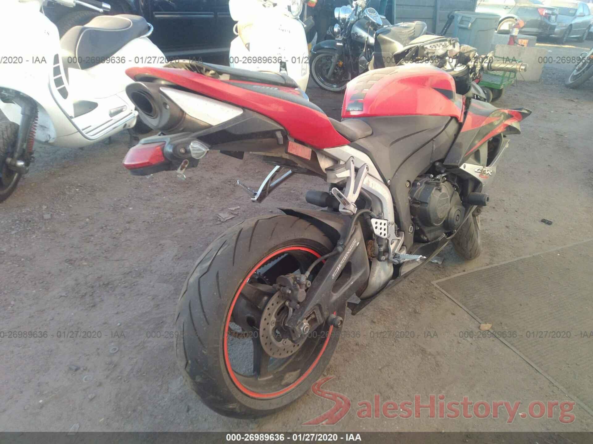 JH2PC40147M001619 2007 HONDA CBR600