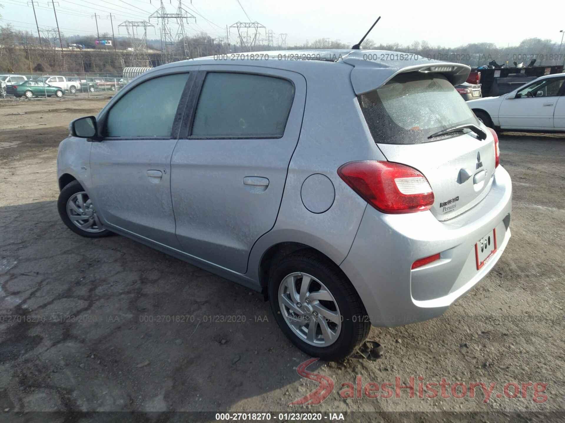 ML32A4HJ4KH006126 2019 MITSUBISHI MIRAGE