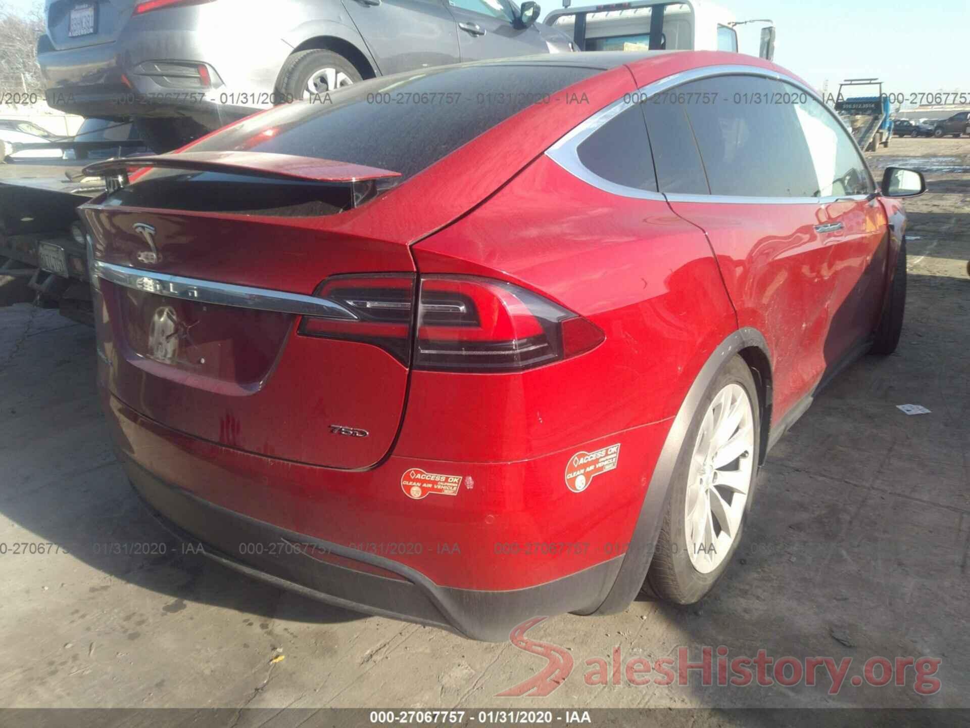 5YJXCAE22HF060896 2017 TESLA MODEL X