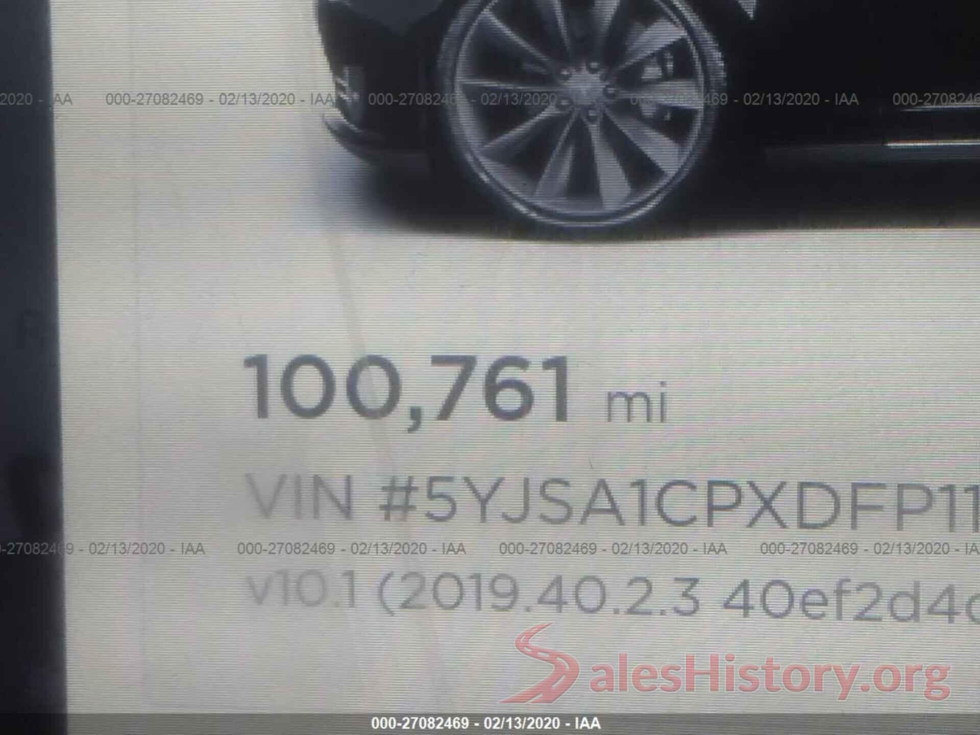 5YJSA1CPXDFP11541 2013 TESLA MODEL S