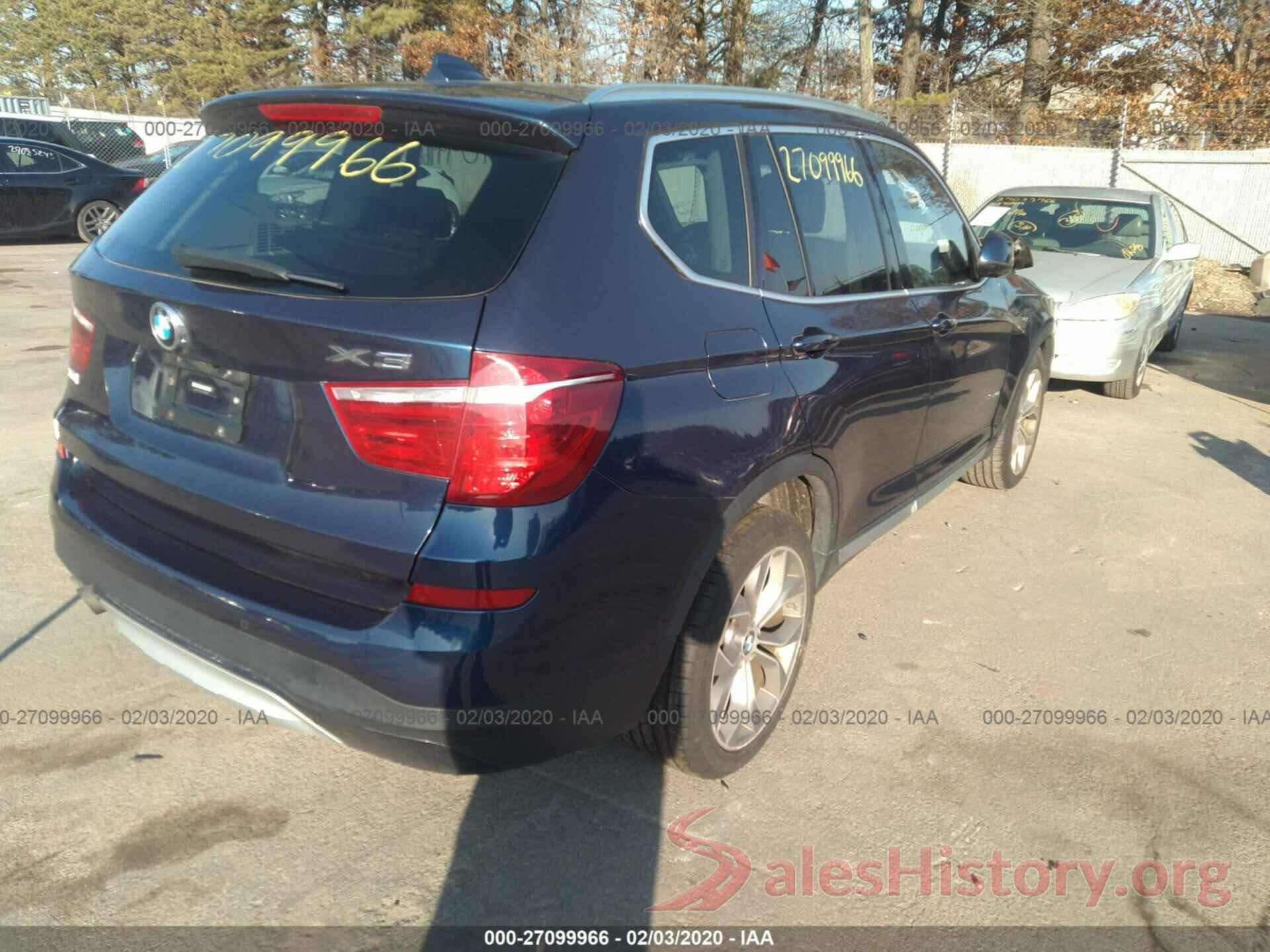 5UXWX9C5XG0D82860 2016 BMW X3