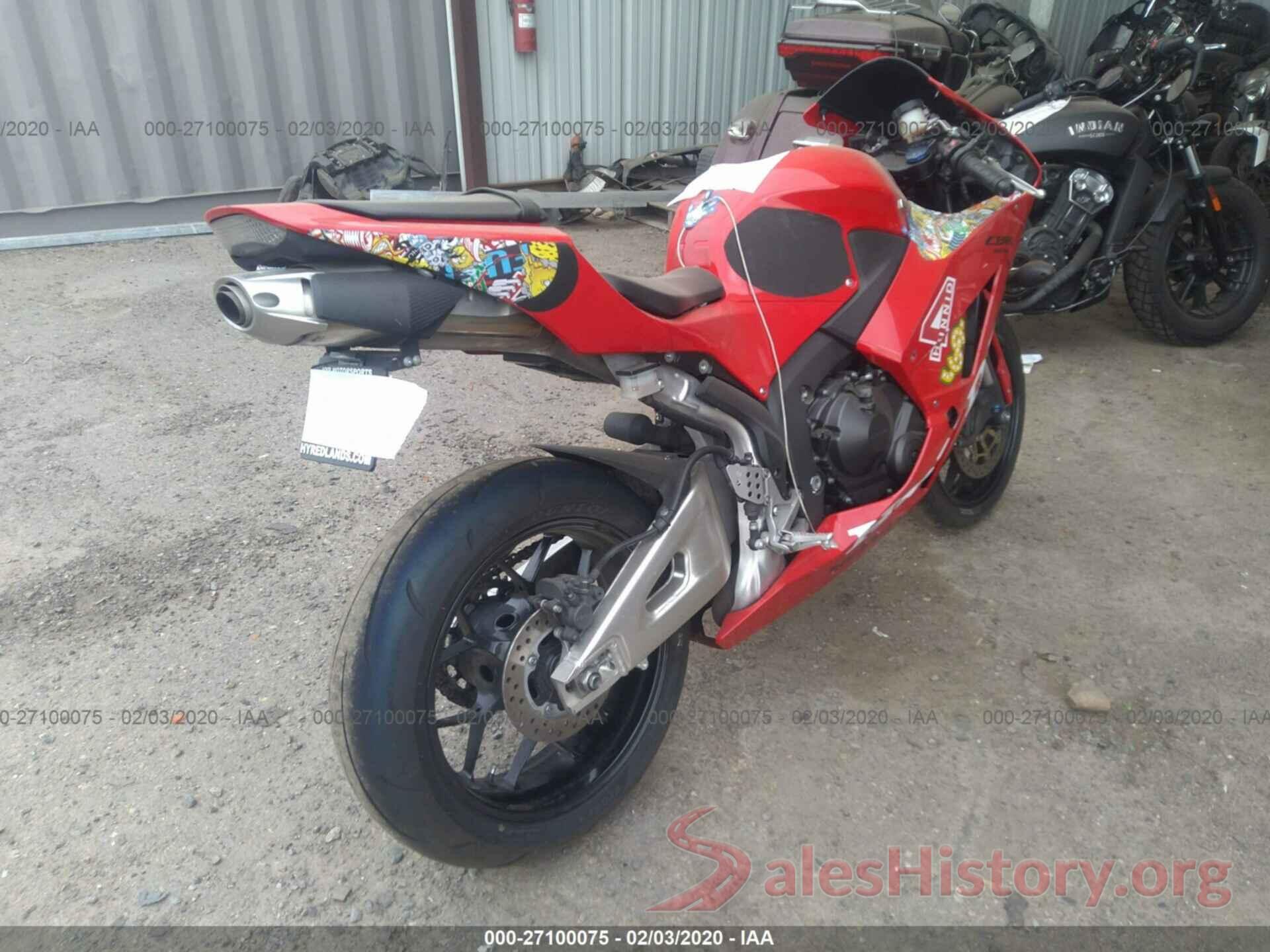 JH2PC4014EK700032 2014 HONDA CBR600