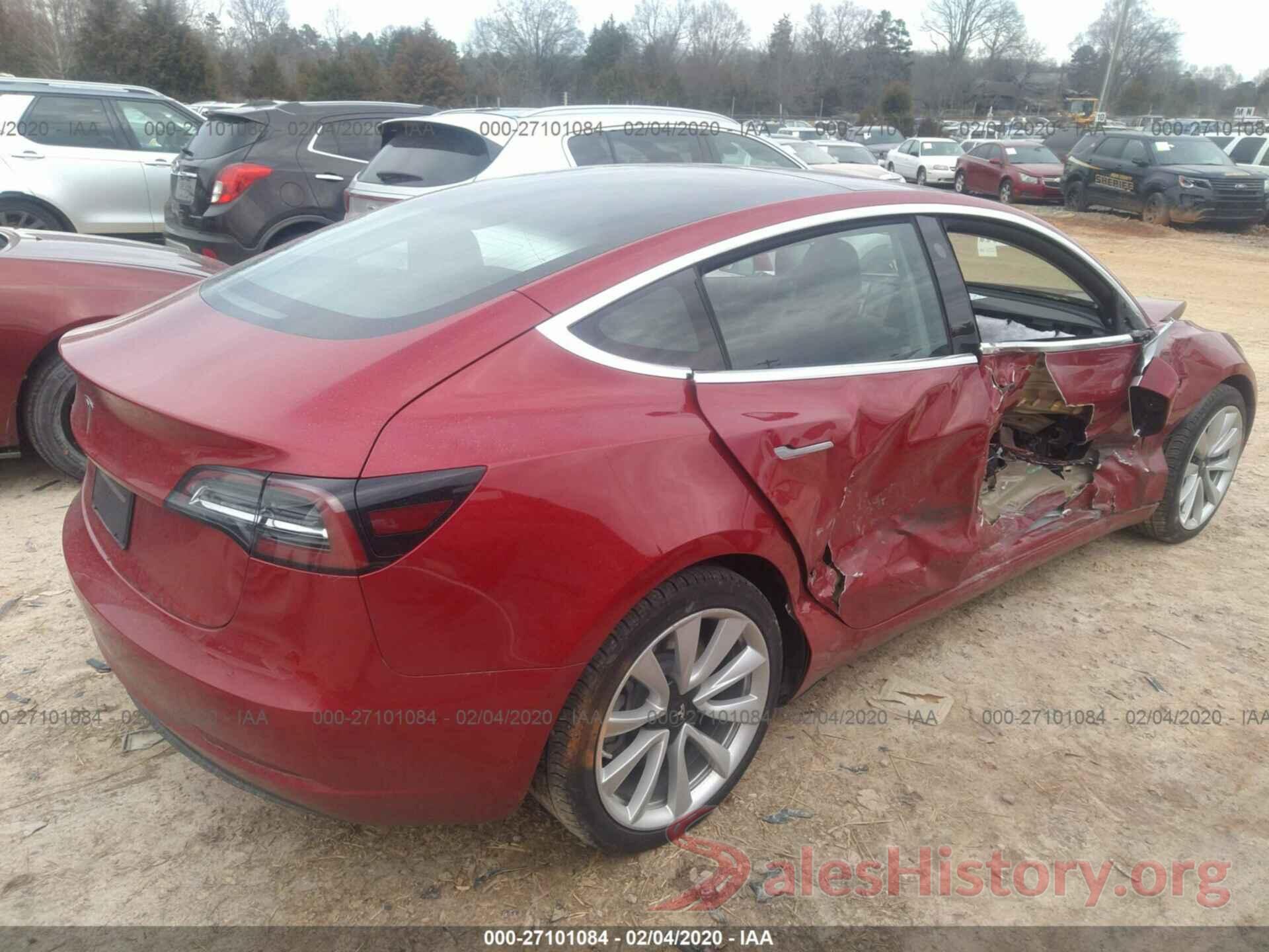 5YJ3E1EA0KF314516 2019 TESLA MODEL 3