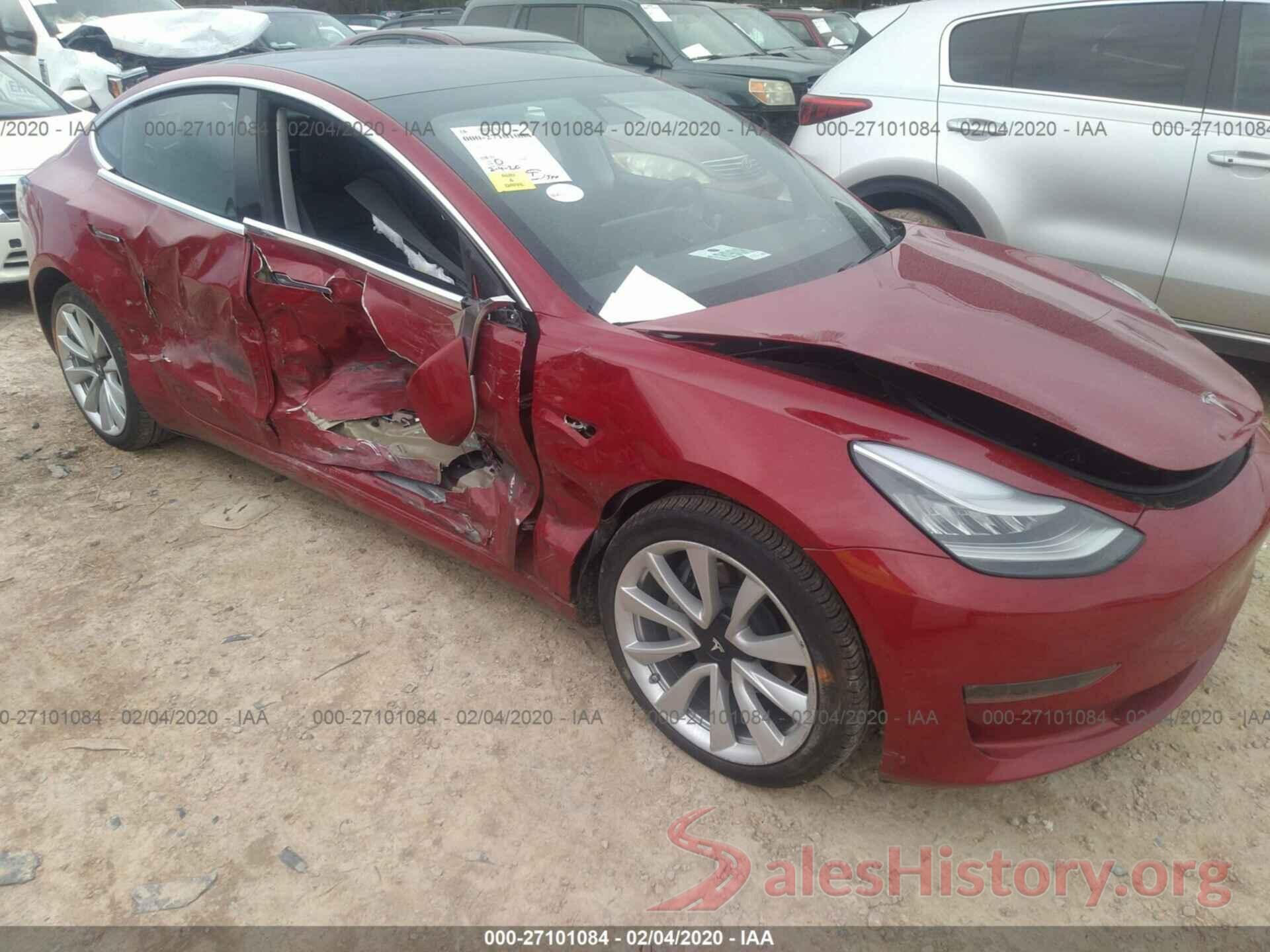 5YJ3E1EA0KF314516 2019 TESLA MODEL 3