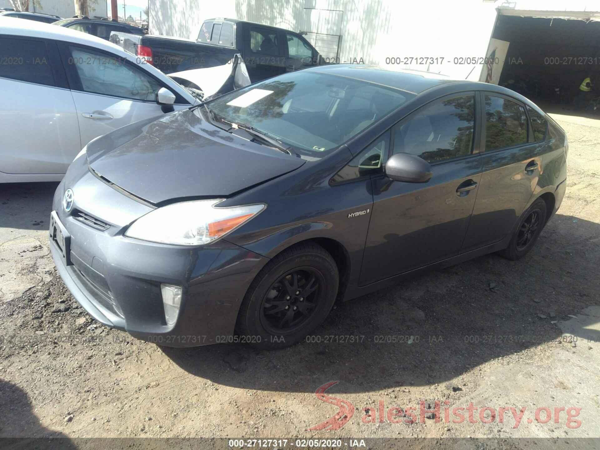 JTDKN3DU7D5594832 2013 TOYOTA PRIUS