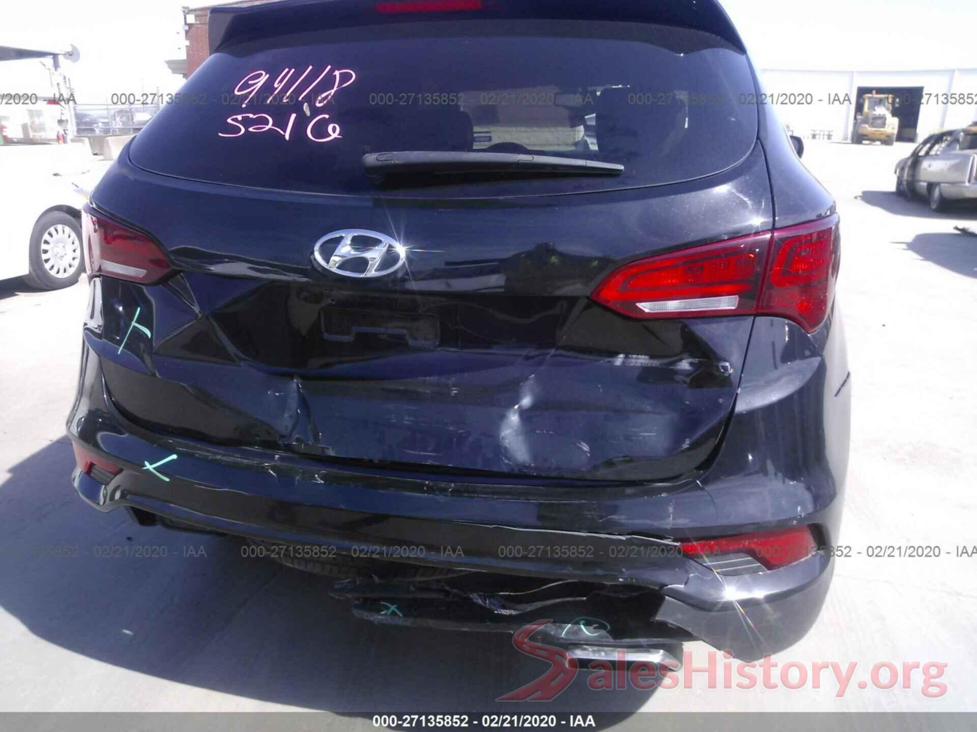 5NMZU3LB7JH105890 2018 HYUNDAI SANTA FE SPORT