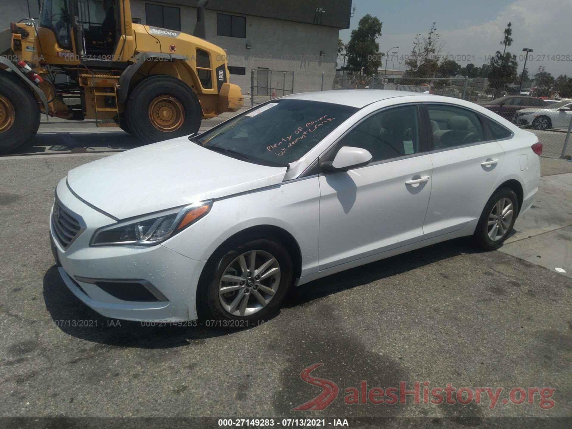 5NPE24AF5HH586302 2017 HYUNDAI SONATA