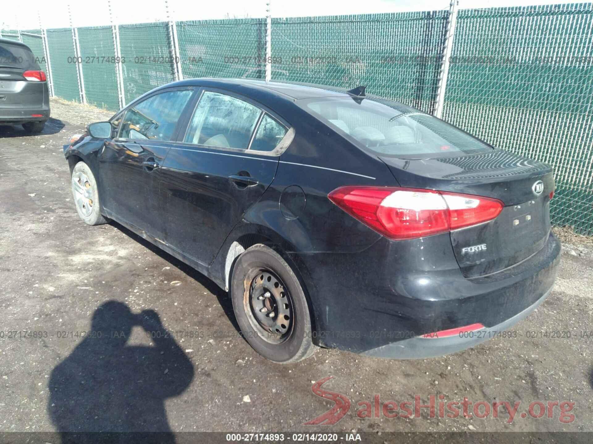 KNAFK4A69G5486669 2016 KIA FORTE