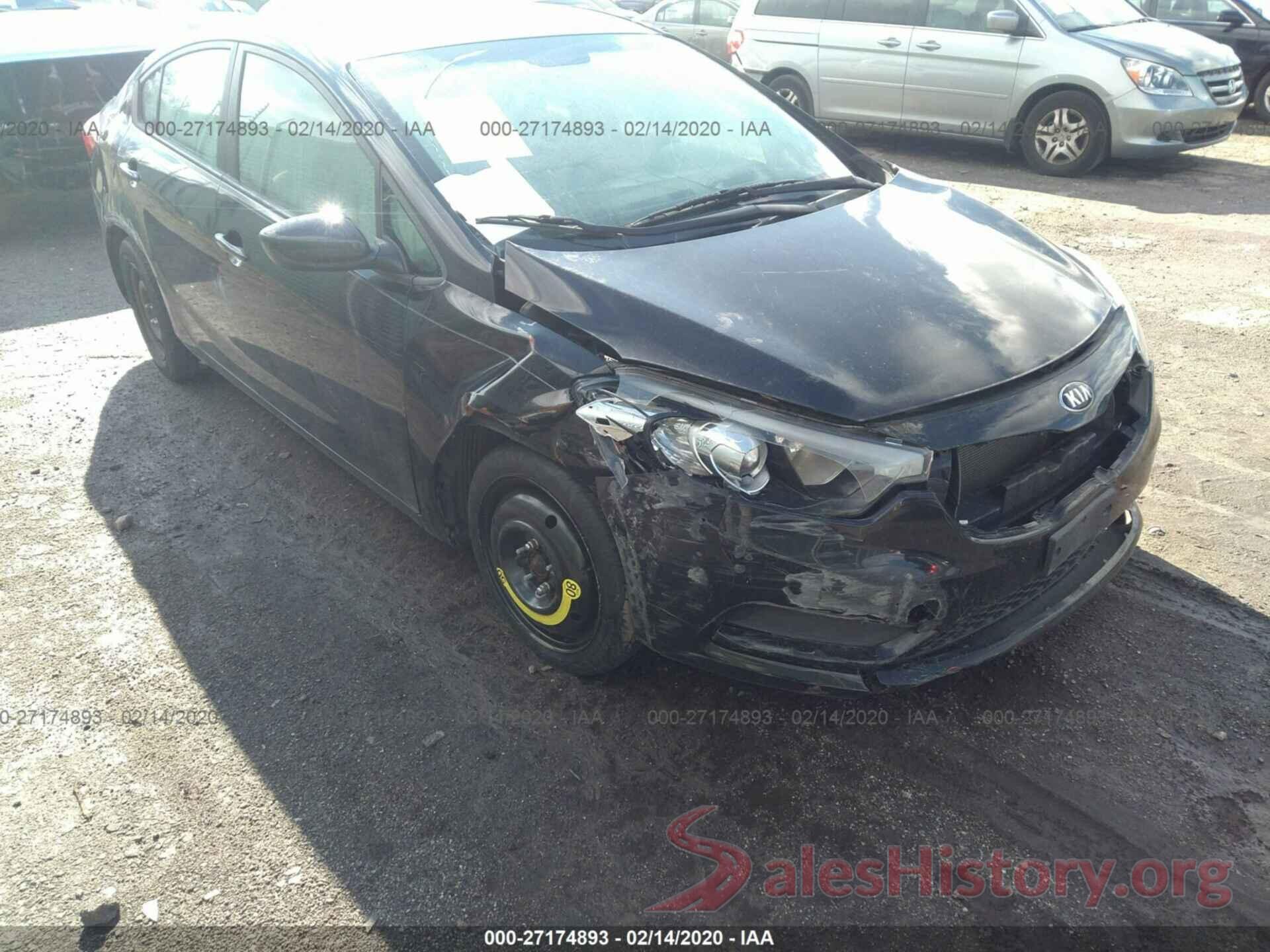 KNAFK4A69G5486669 2016 KIA FORTE