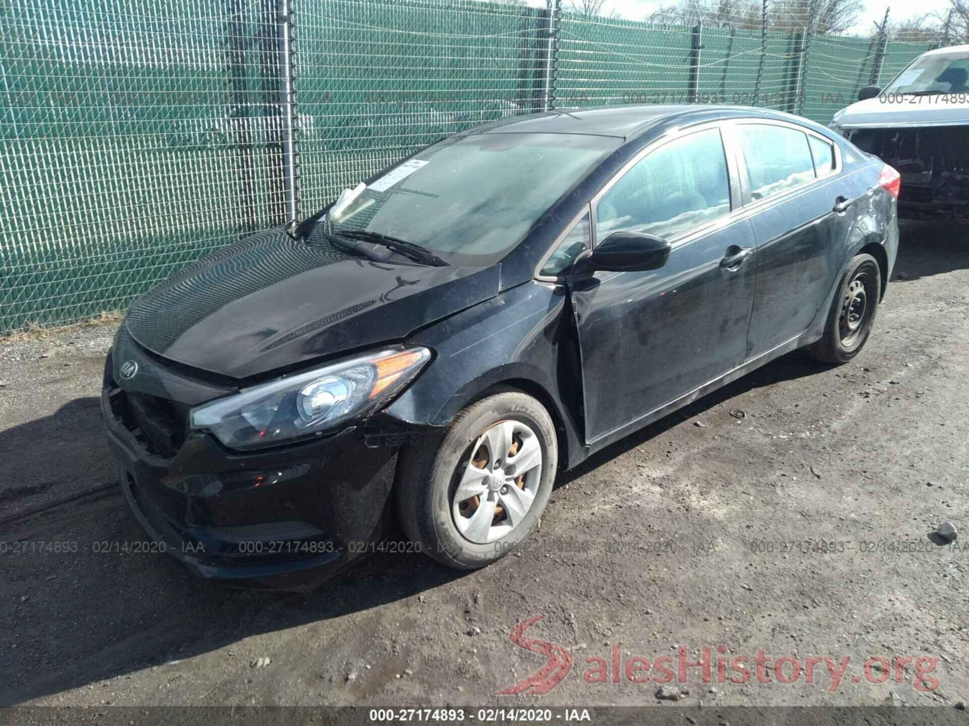 KNAFK4A69G5486669 2016 KIA FORTE