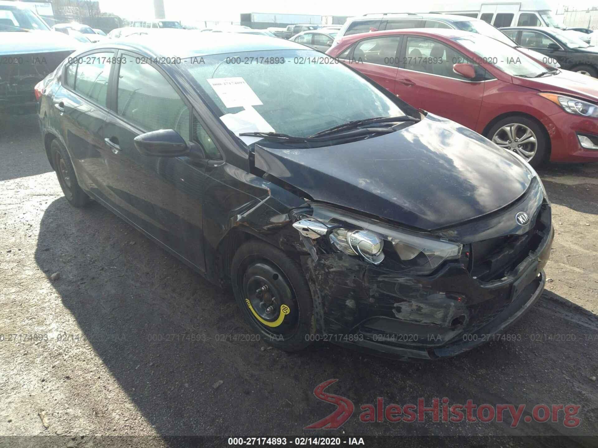 KNAFK4A69G5486669 2016 KIA FORTE