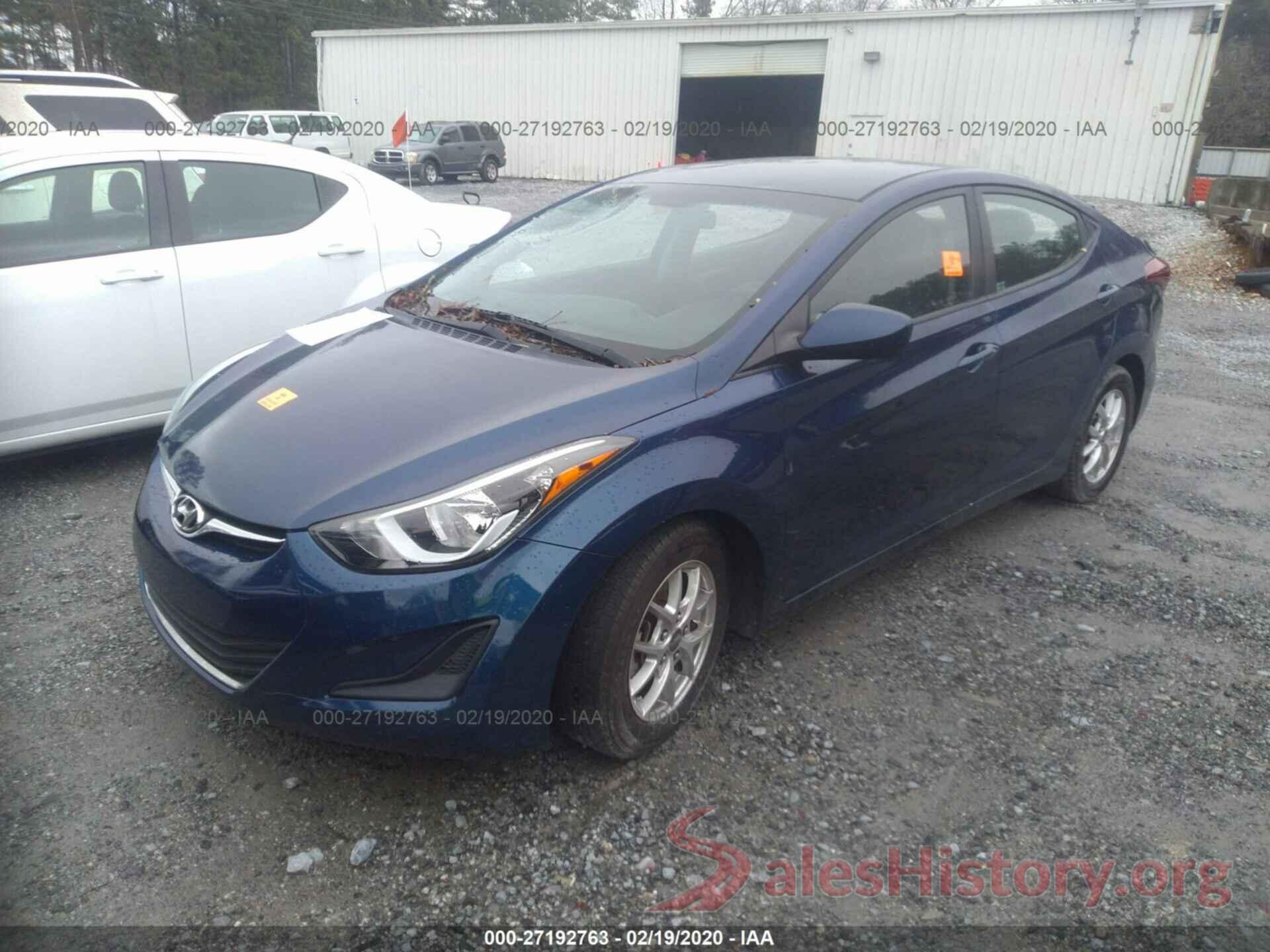 5NPDH4AE3GH692411 2016 HYUNDAI ELANTRA