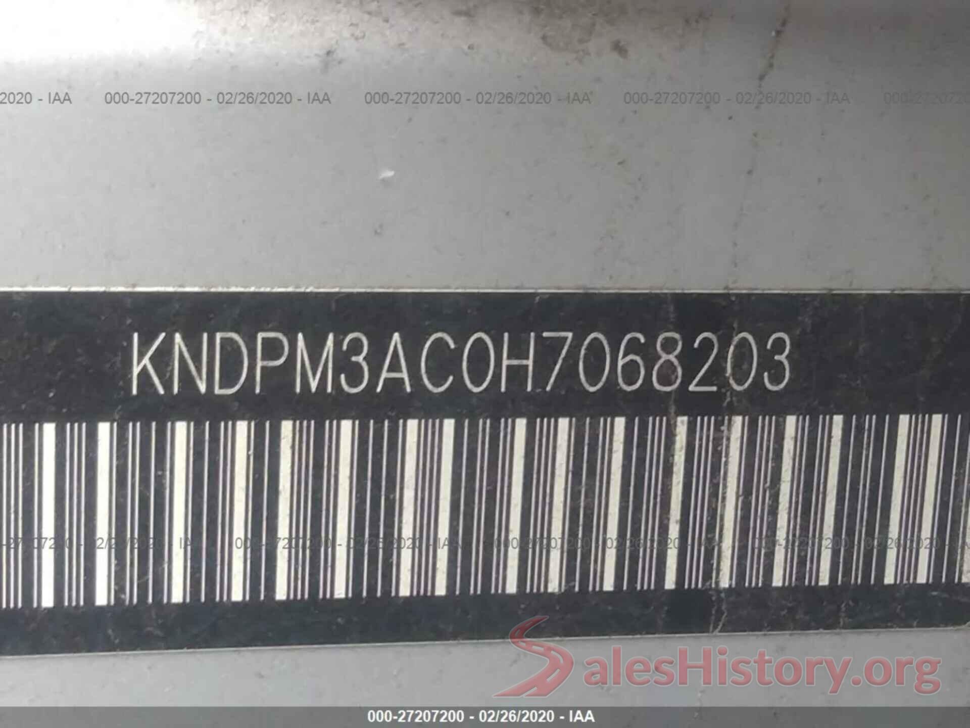 KNDPM3AC0H7068203 2017 KIA SPORTAGE