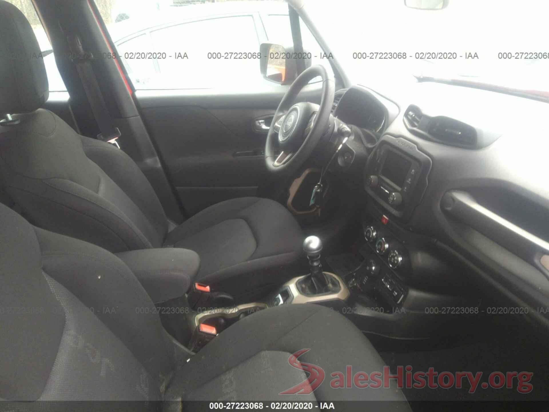 ZACCJBAW3GPE38203 2016 JEEP RENEGADE