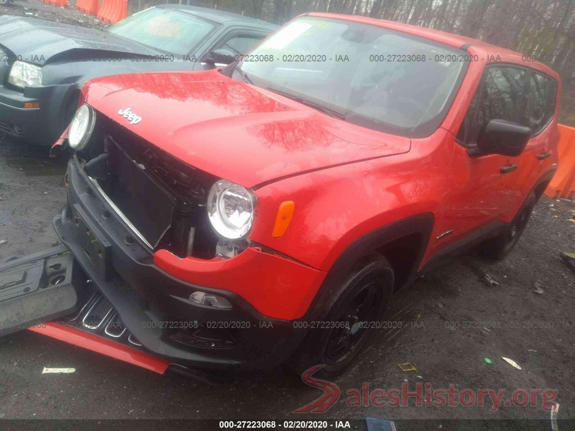 ZACCJBAW3GPE38203 2016 JEEP RENEGADE