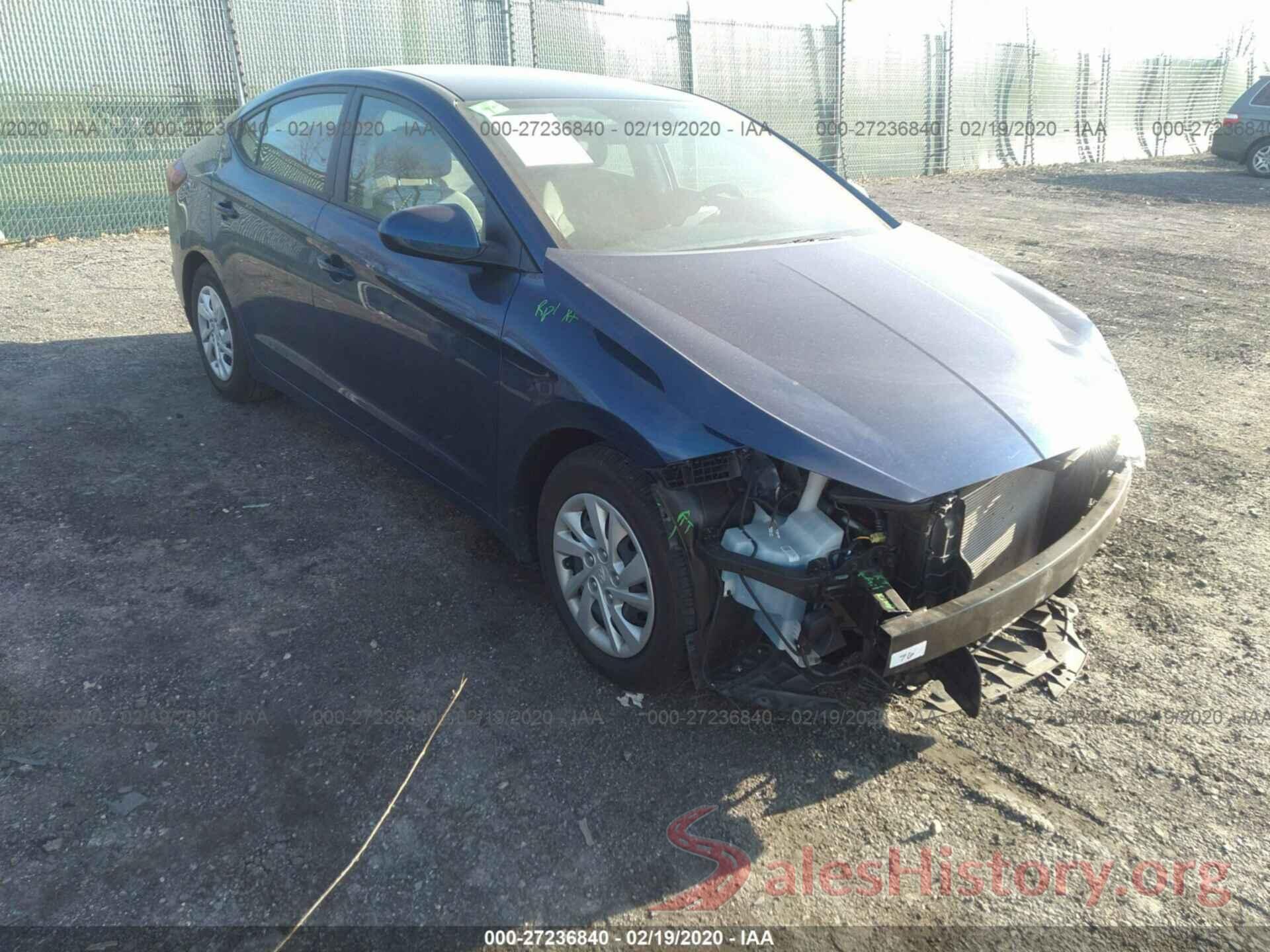 5NPD74LF1KH497604 2019 HYUNDAI ELANTRA