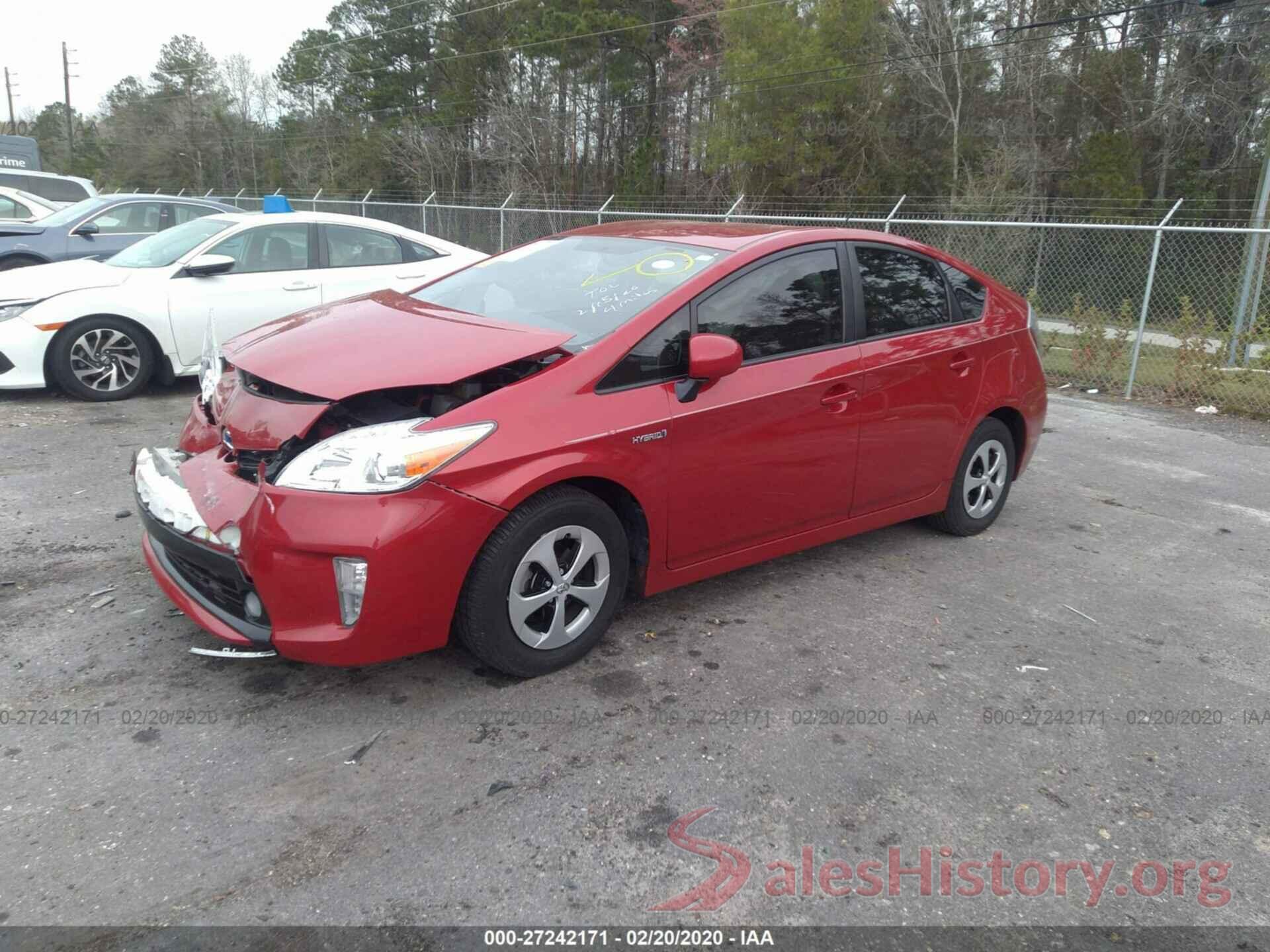 JTDKN3DU1F0473584 2015 TOYOTA PRIUS