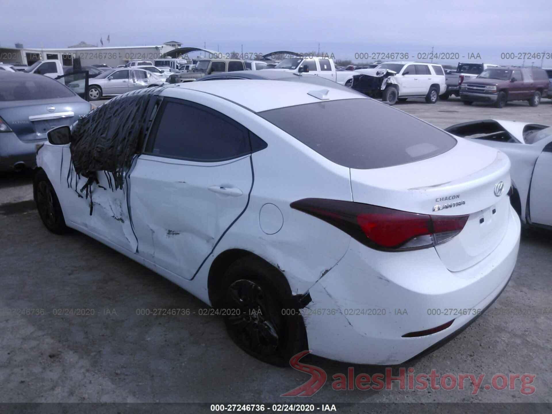 5NPDH4AE6GH748941 2016 HYUNDAI ELANTRA