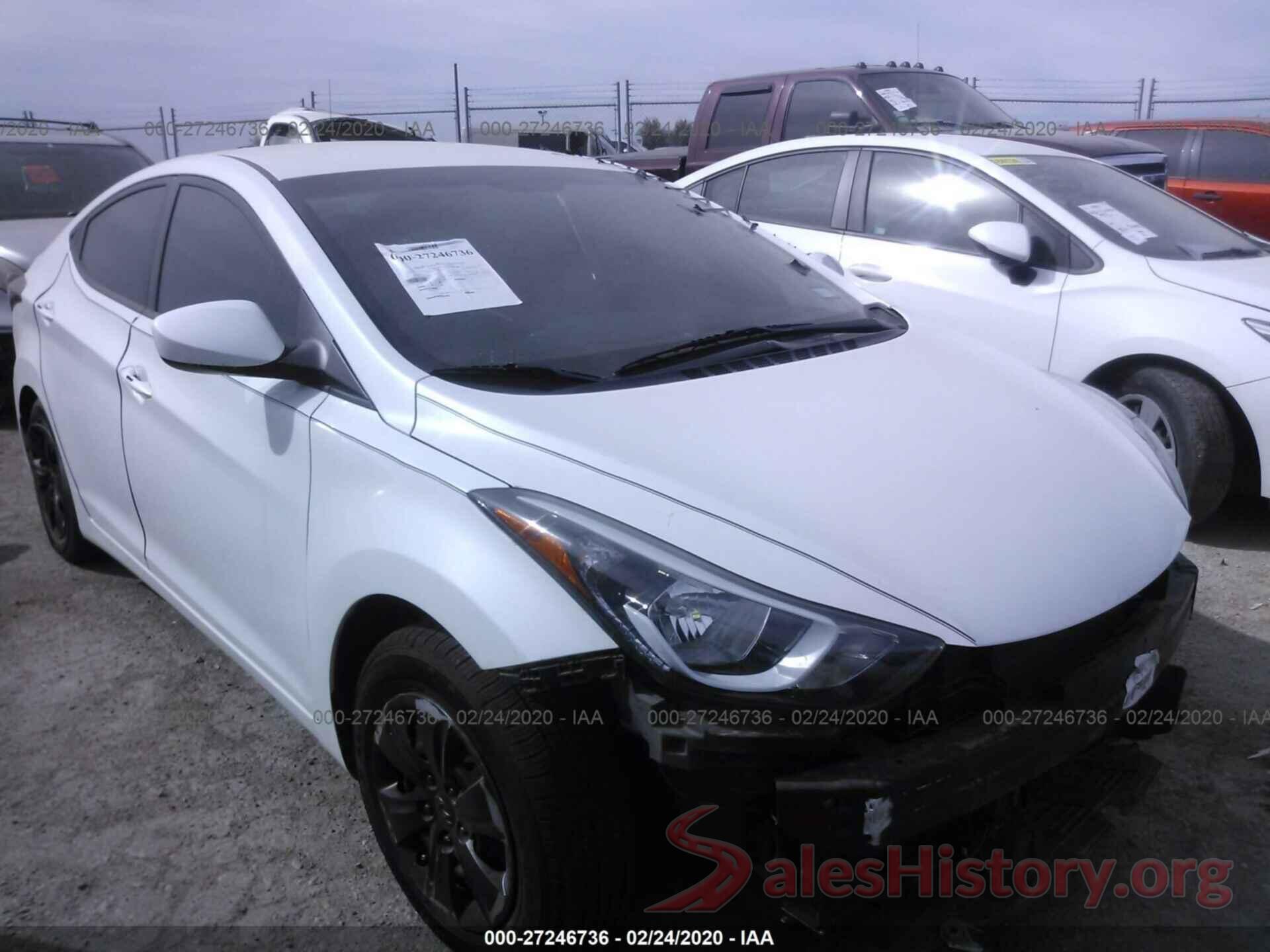 5NPDH4AE6GH748941 2016 HYUNDAI ELANTRA