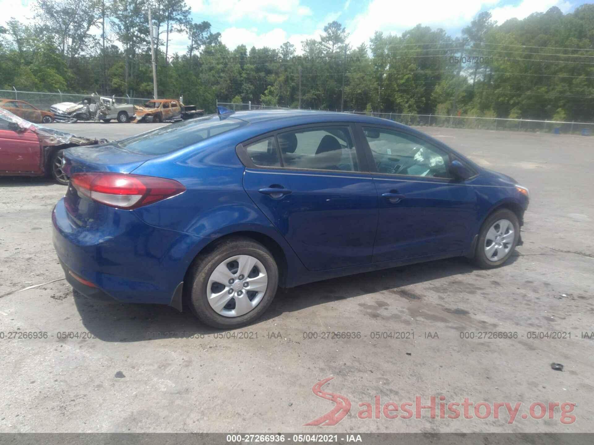 3KPFK4A76HE135834 2017 KIA FORTE