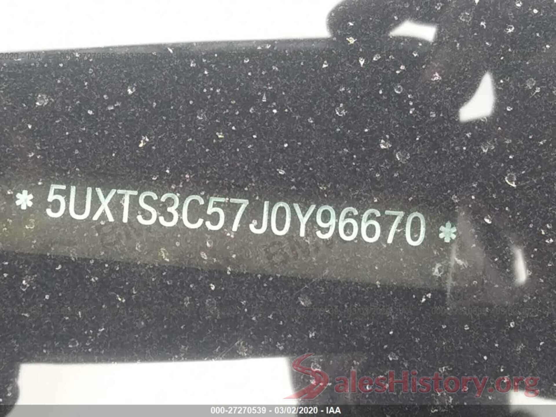 5UXTS3C57J0Y96670 2018 BMW X3