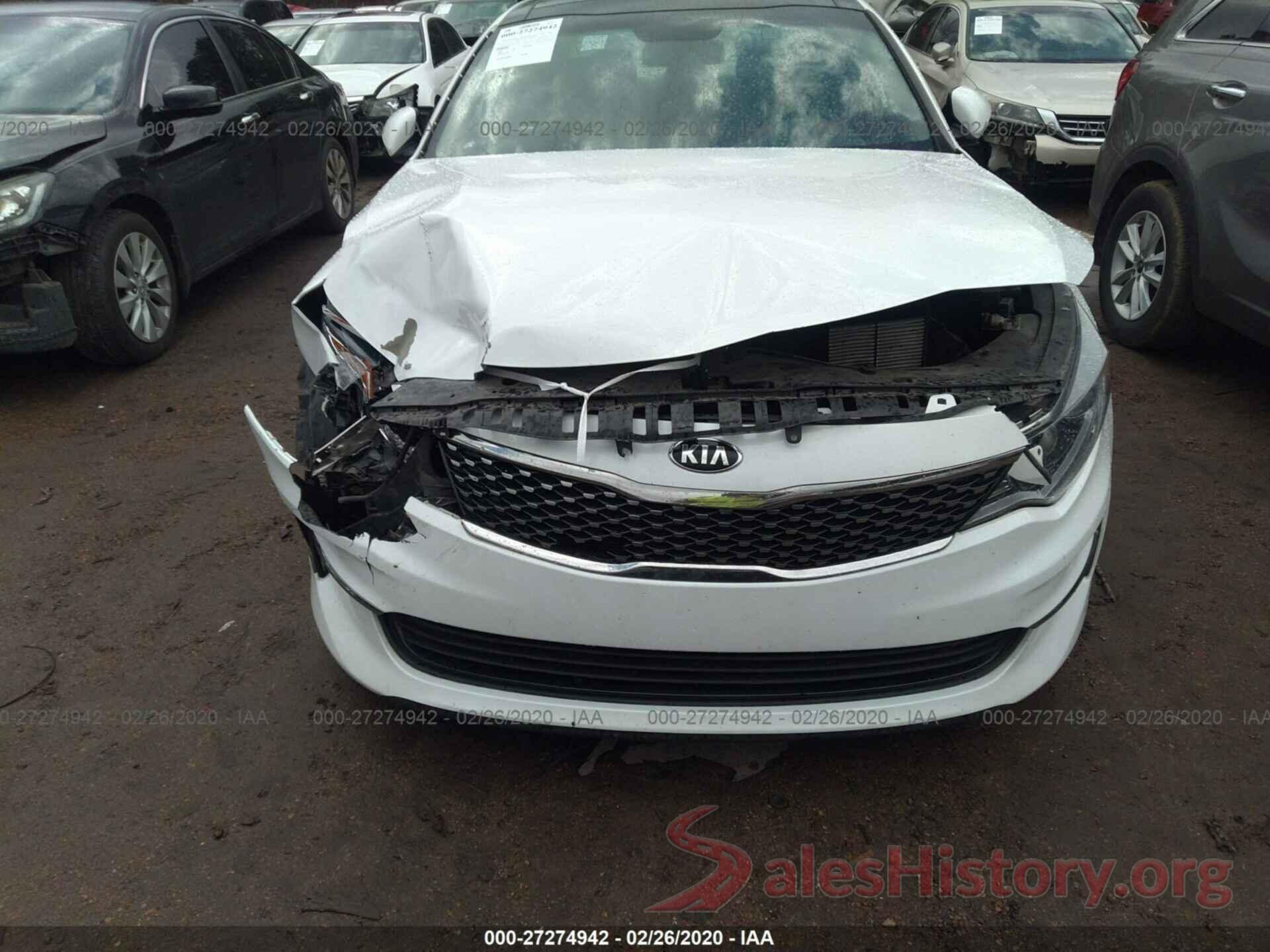 5XXGU4L32GG054666 2016 KIA OPTIMA