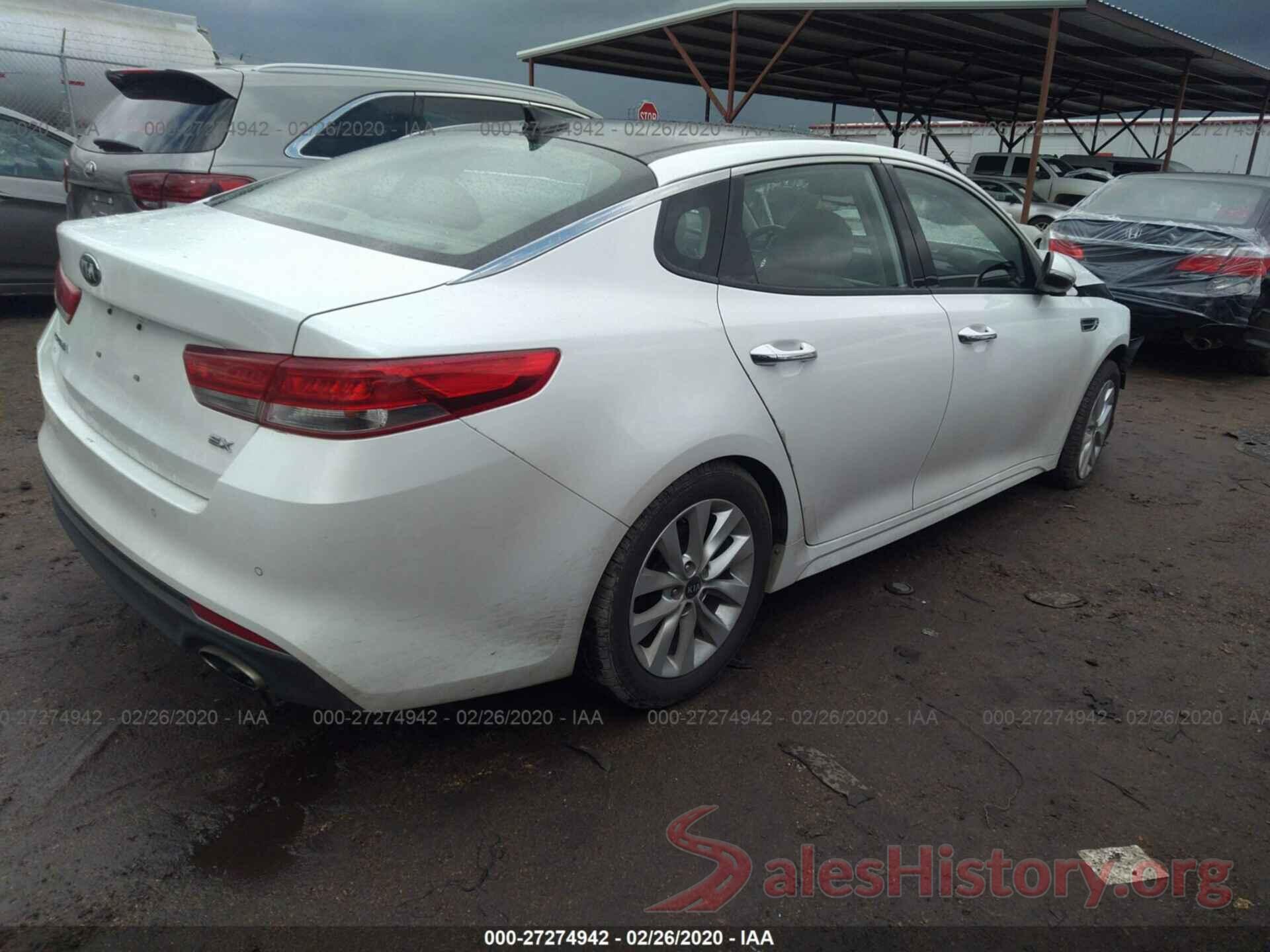 5XXGU4L32GG054666 2016 KIA OPTIMA