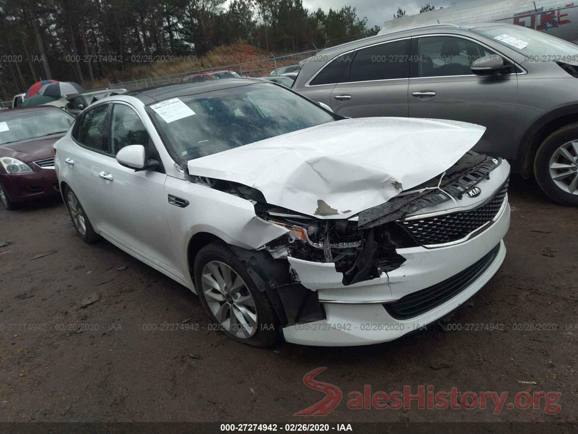 5XXGU4L32GG054666 2016 KIA OPTIMA