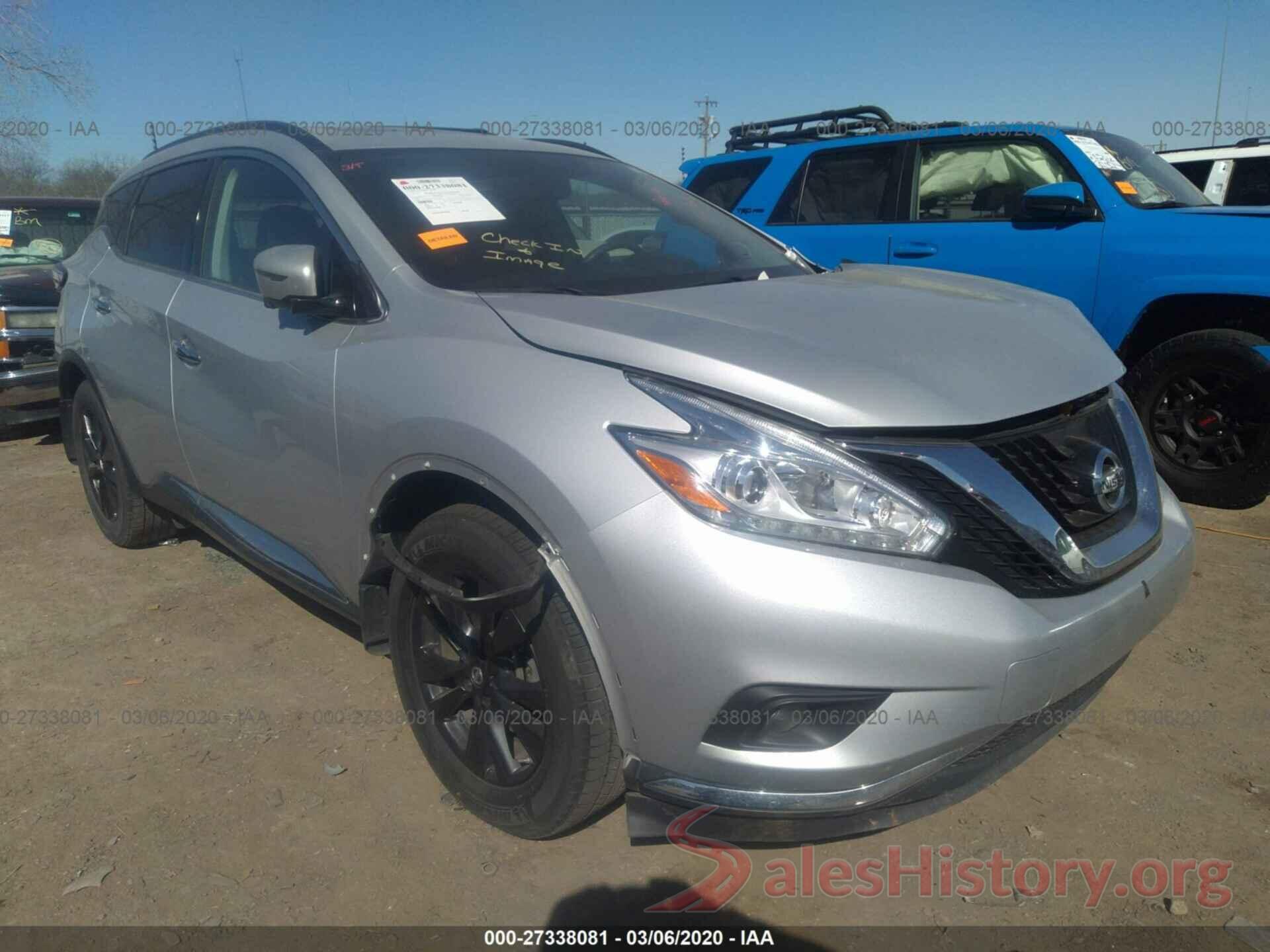 5N1AZ2MG3HN186267 2017 NISSAN MURANO